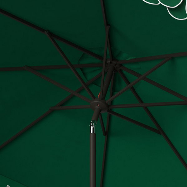 Amalfi Double Scalloped Umbrella in Emerald – Society Social
