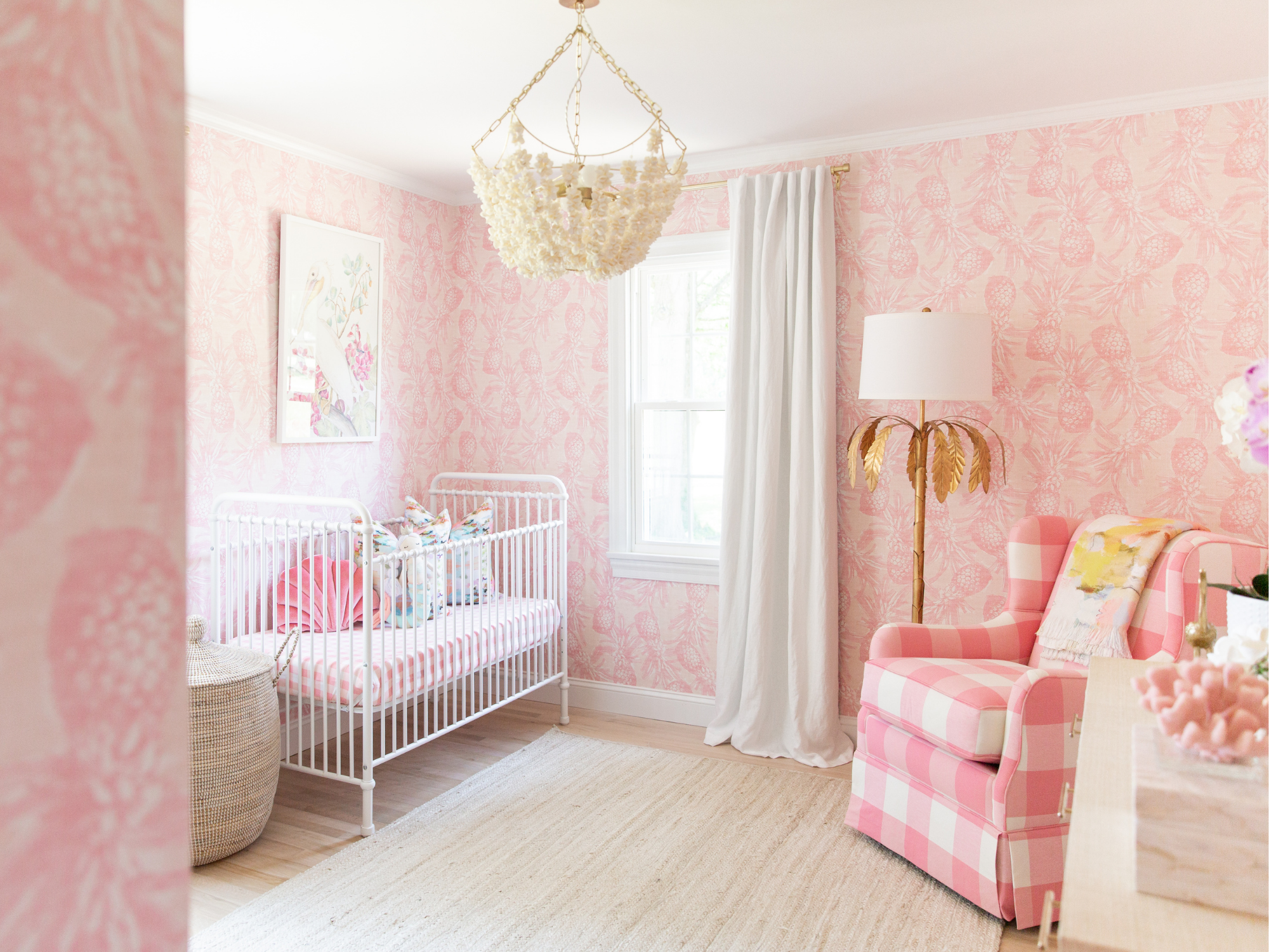 A Stunning Pink & White Nursery Reveal