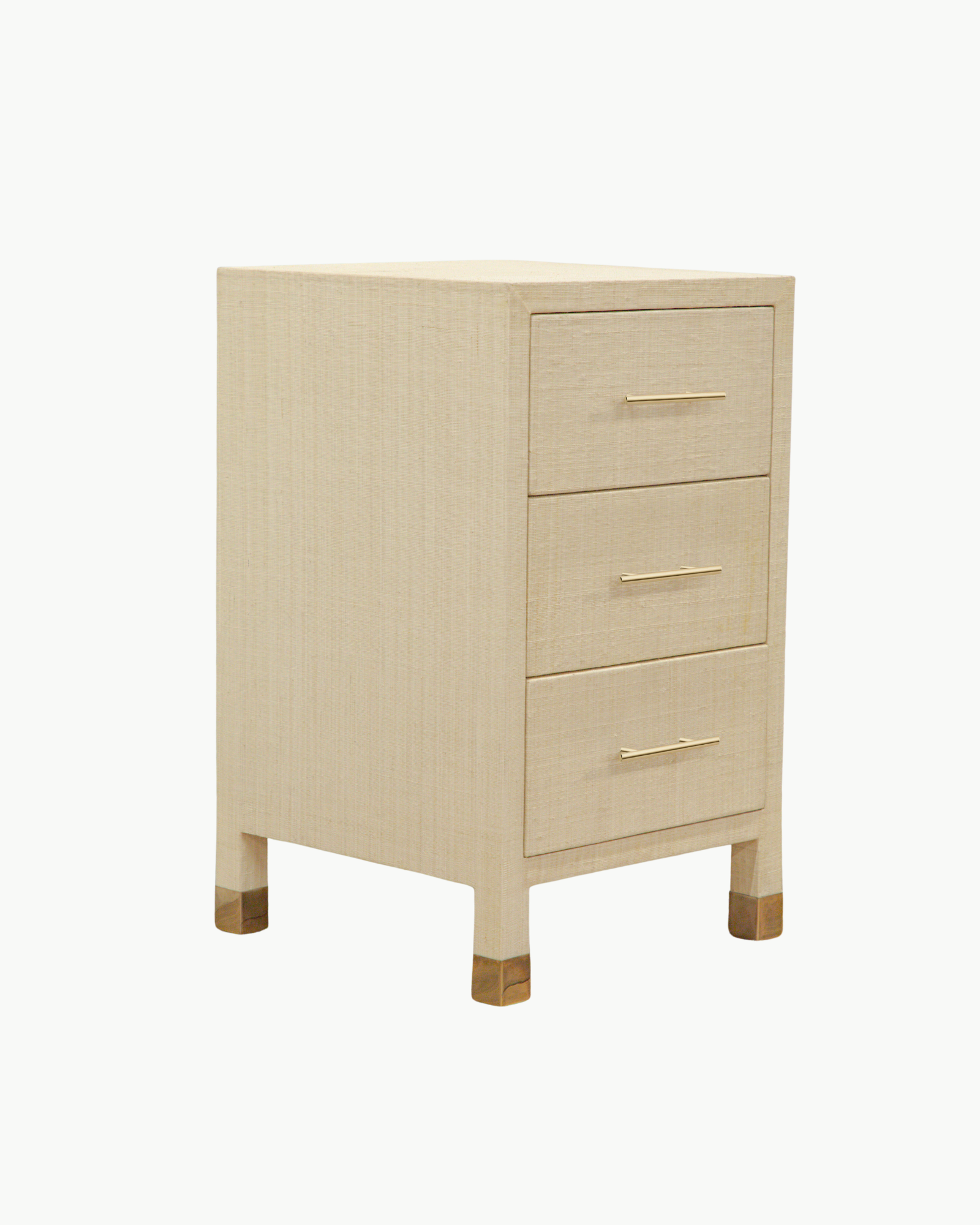 Carmen Grasscloth Nightstand - Petite