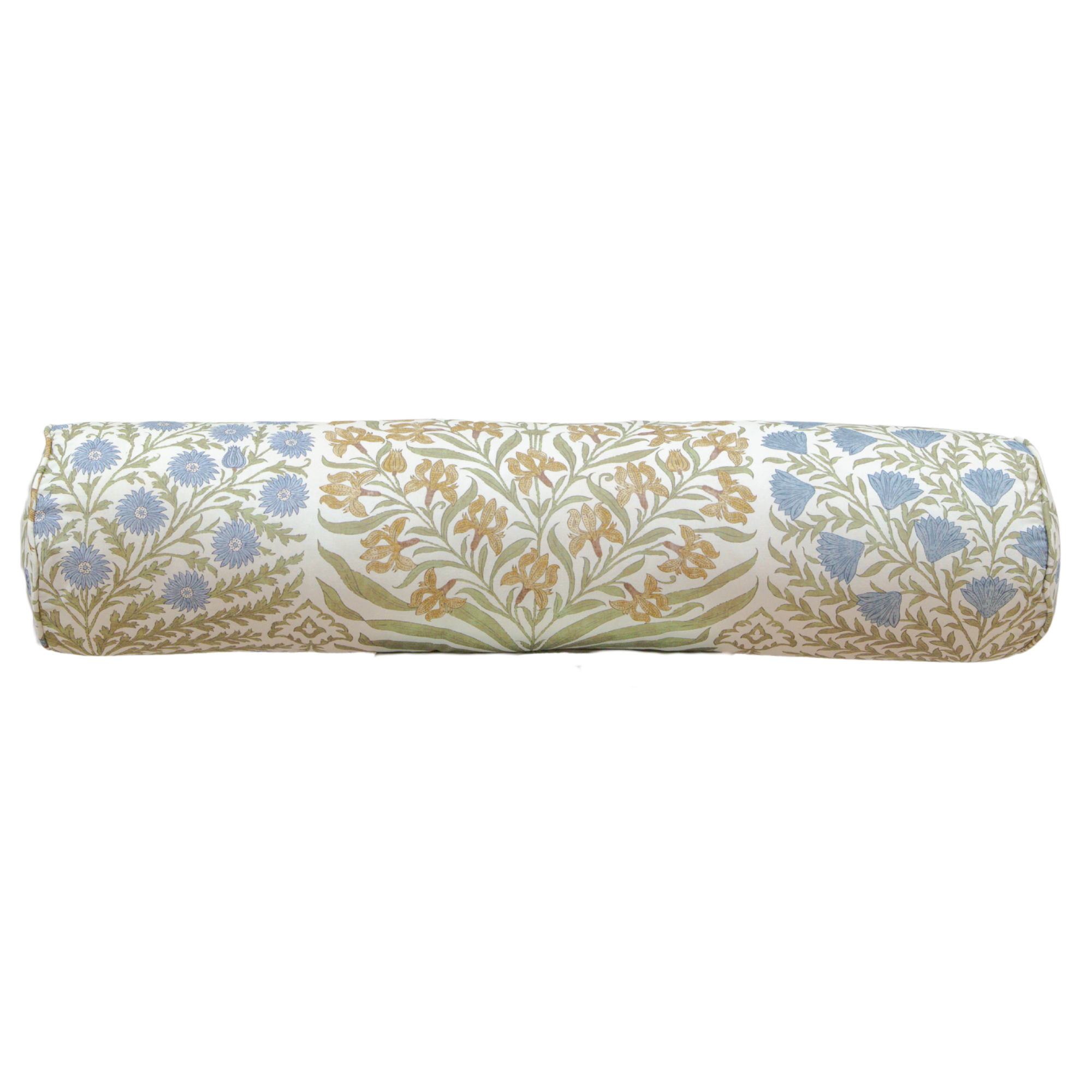 Sameera in Gold/Sapphire Bolster Pillow