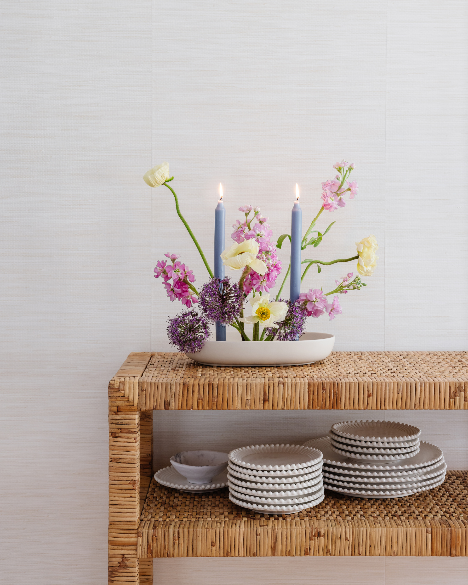 Cashmere Faux Grasscloth Peel and Stick Wallpaper Sample