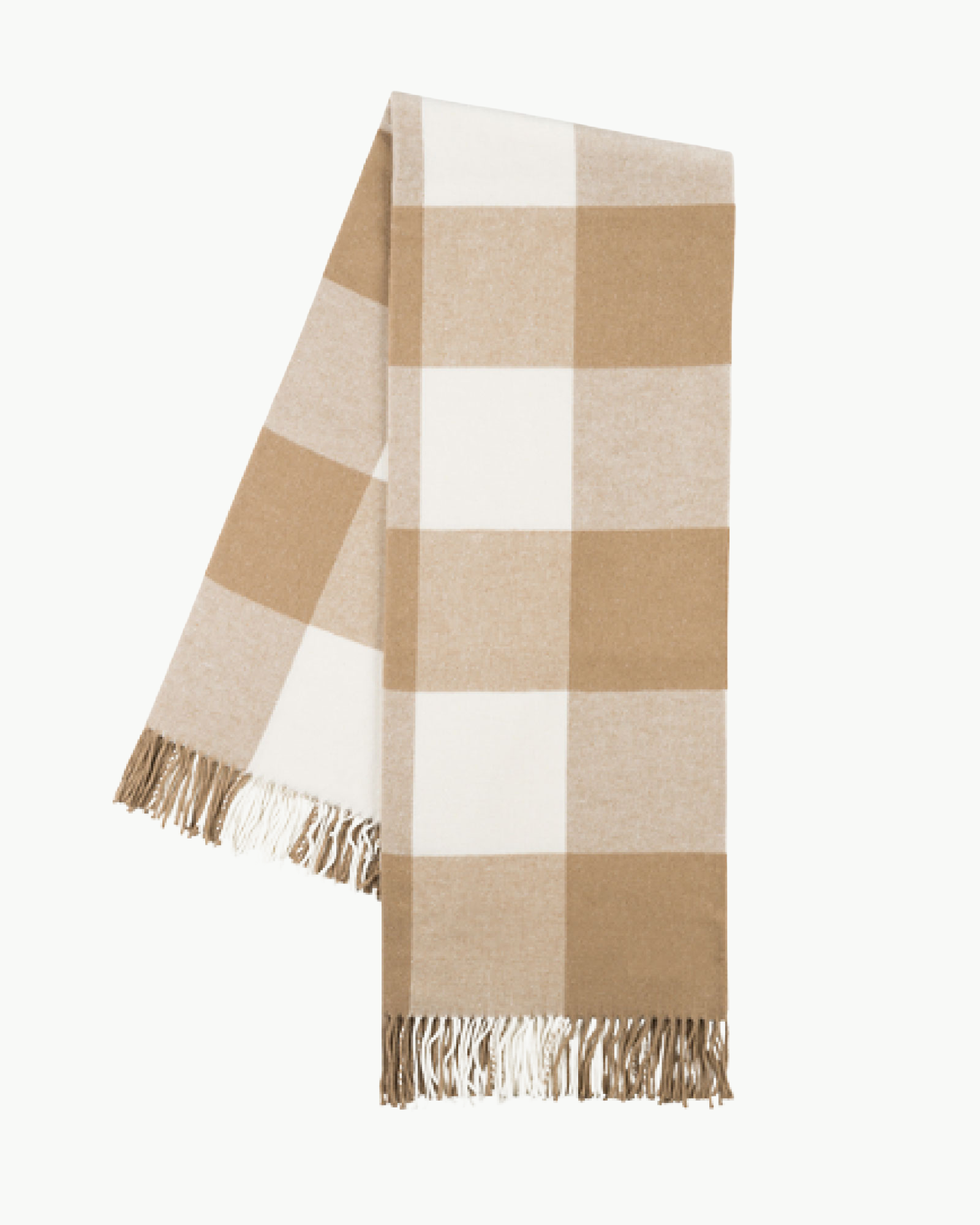 Caramel Buffalo Check Throw