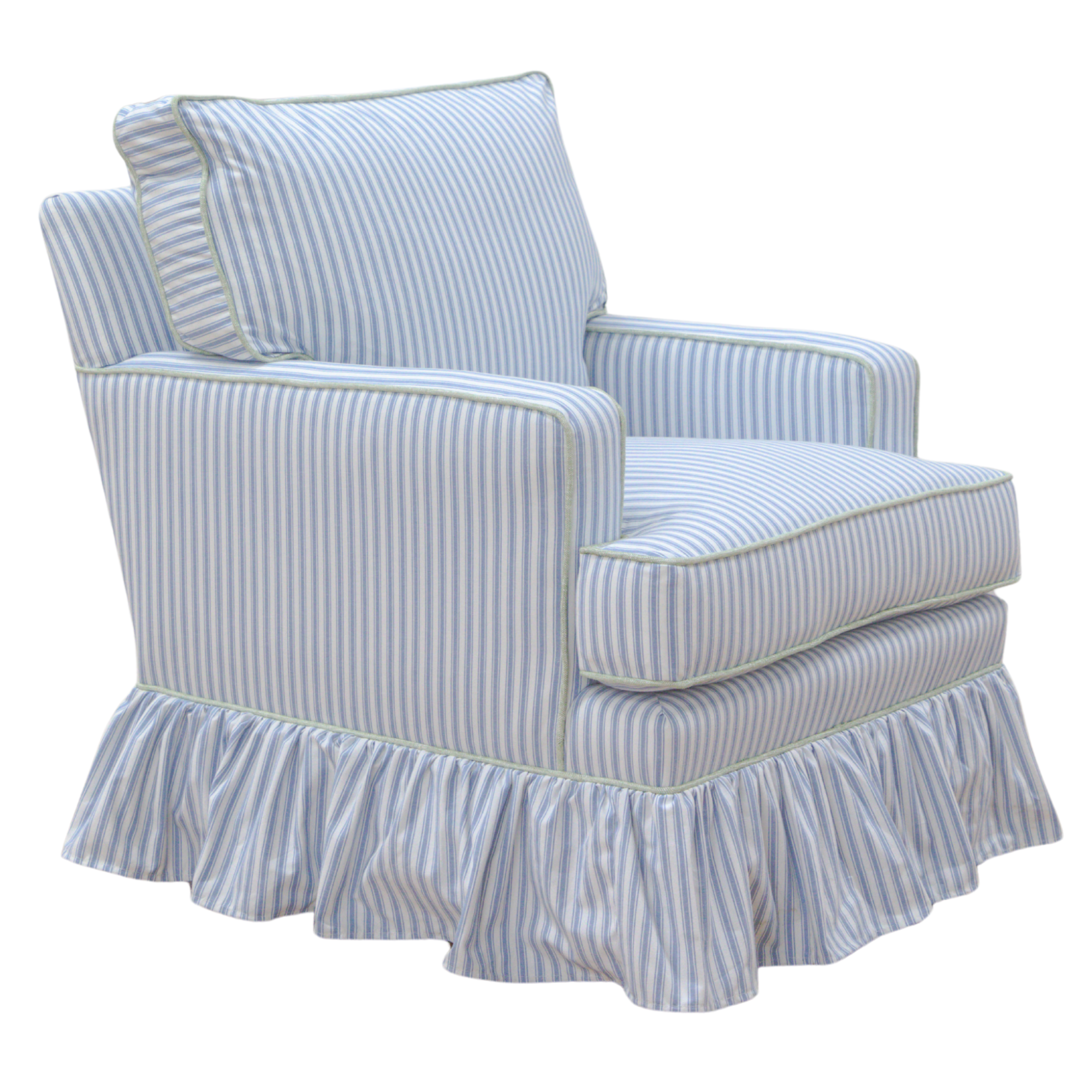 Westbury Ruffle Swivel Glider