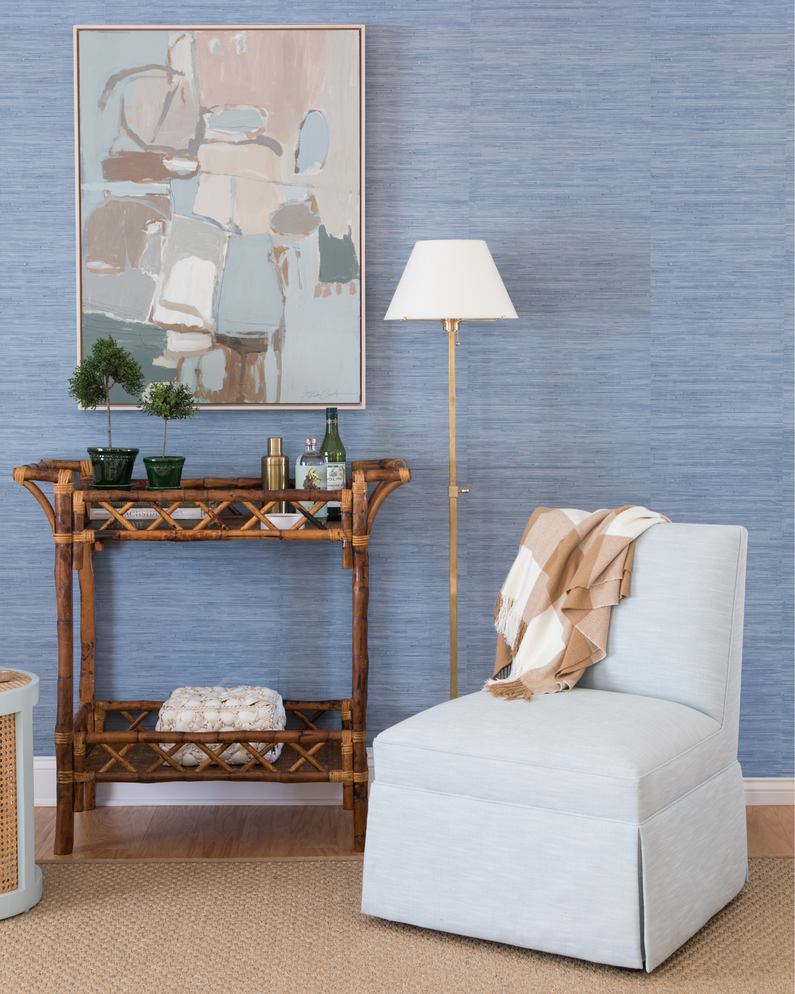 Caramel Buffalo Check Throw