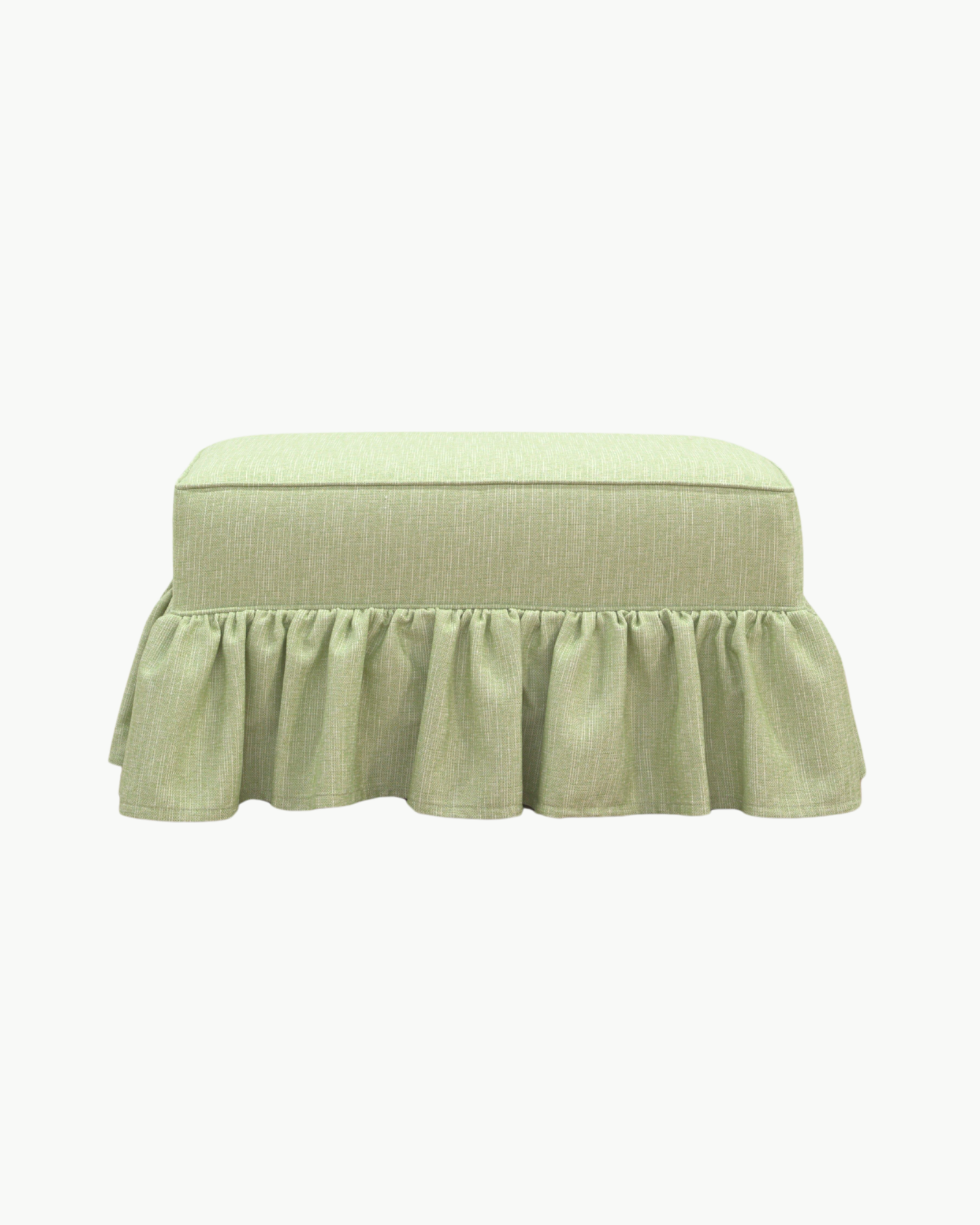 Quinn Ruffle Ottoman