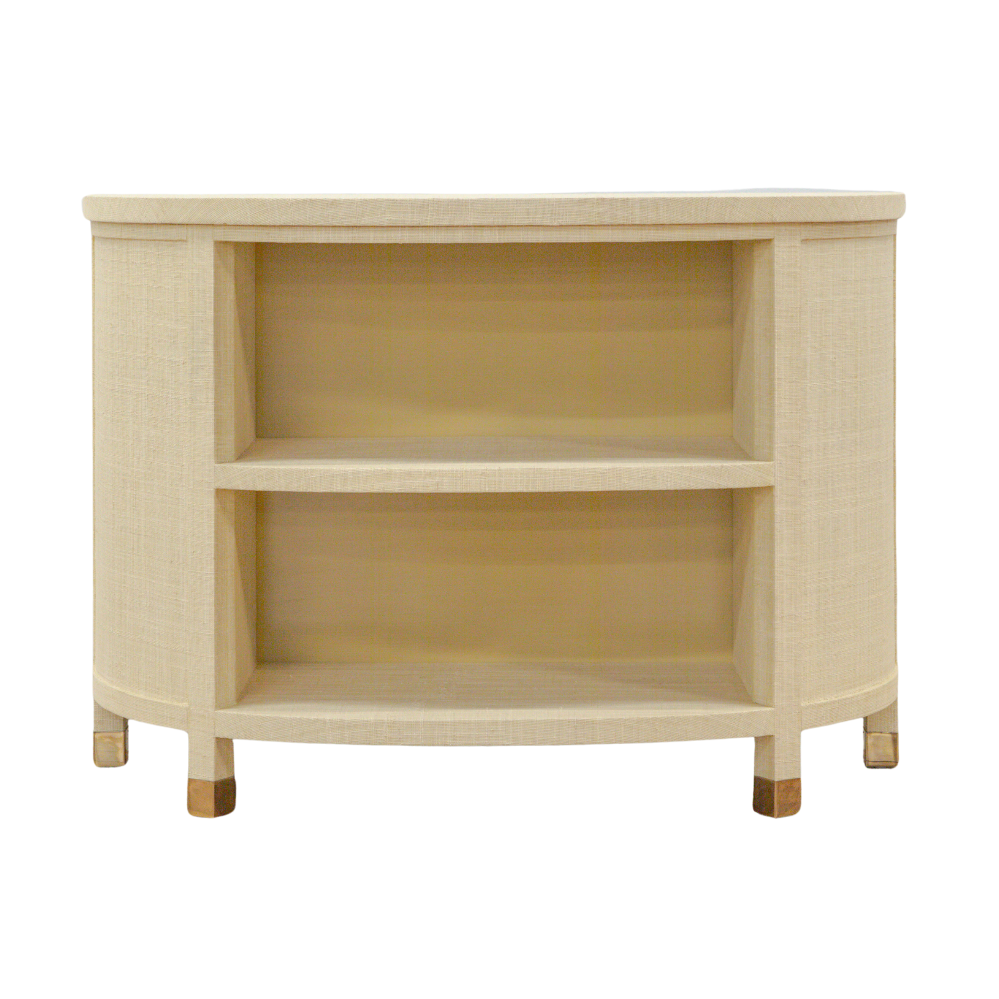 Baker Grasscloth Demilune Console – Society Social