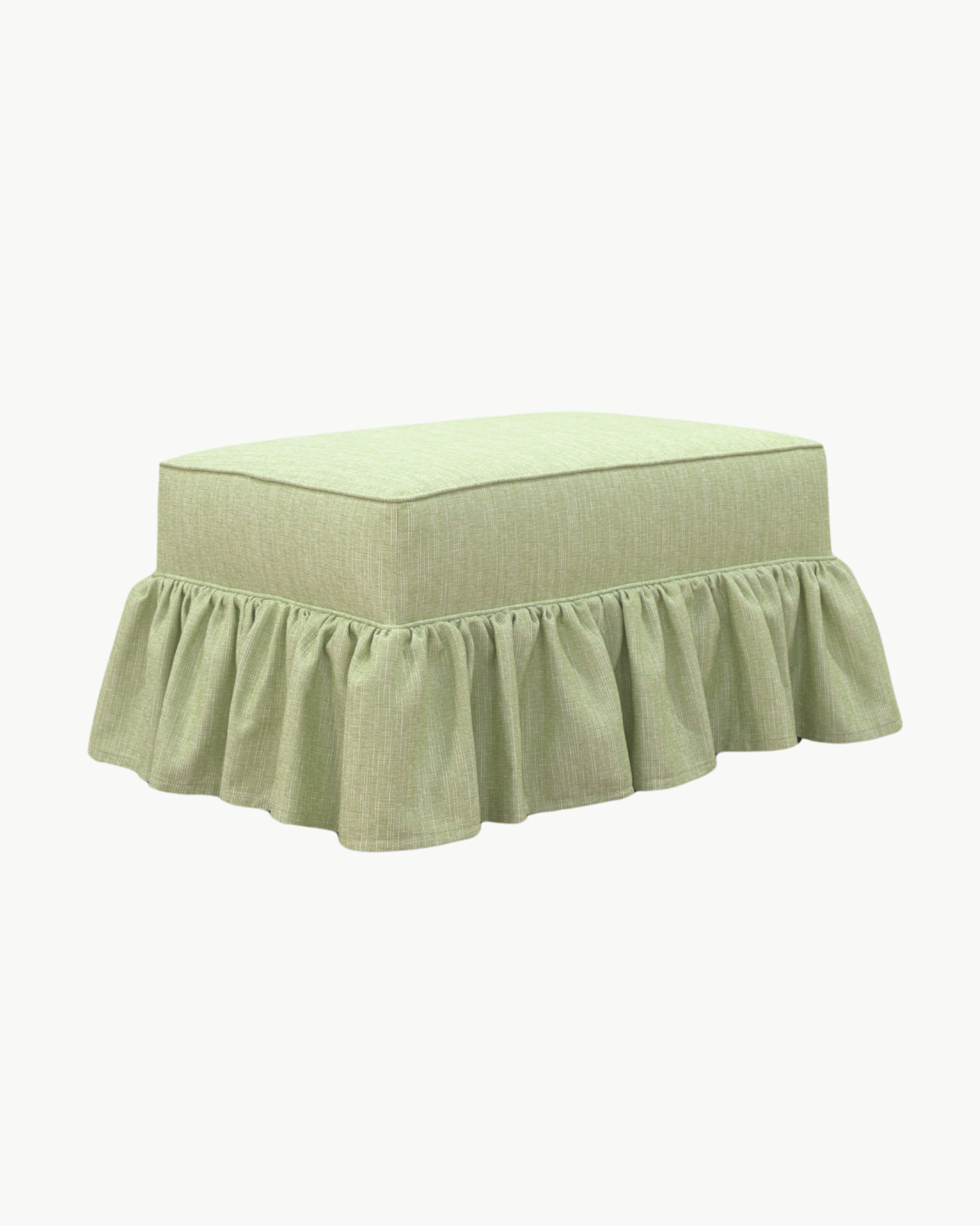 Quinn Ruffle Ottoman