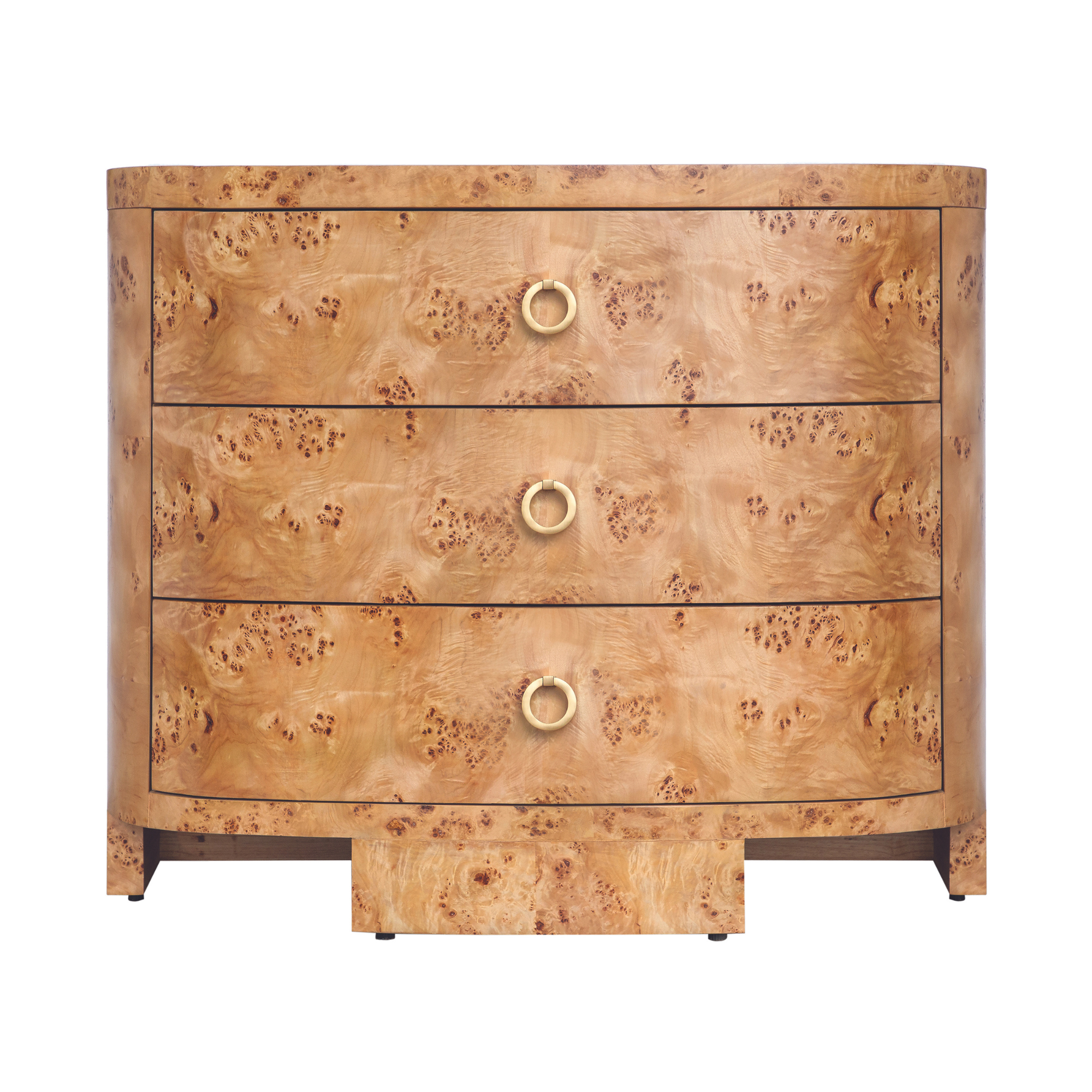 Verona Burlwood Demilune Chest
