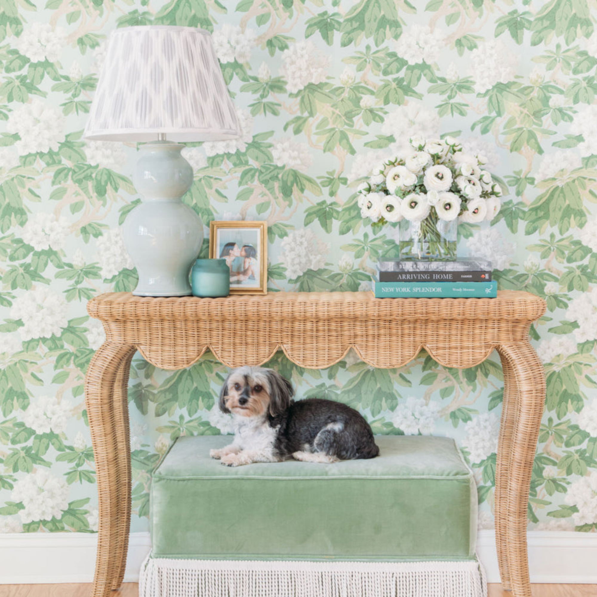 Bourlie Duck Egg Wallpaper