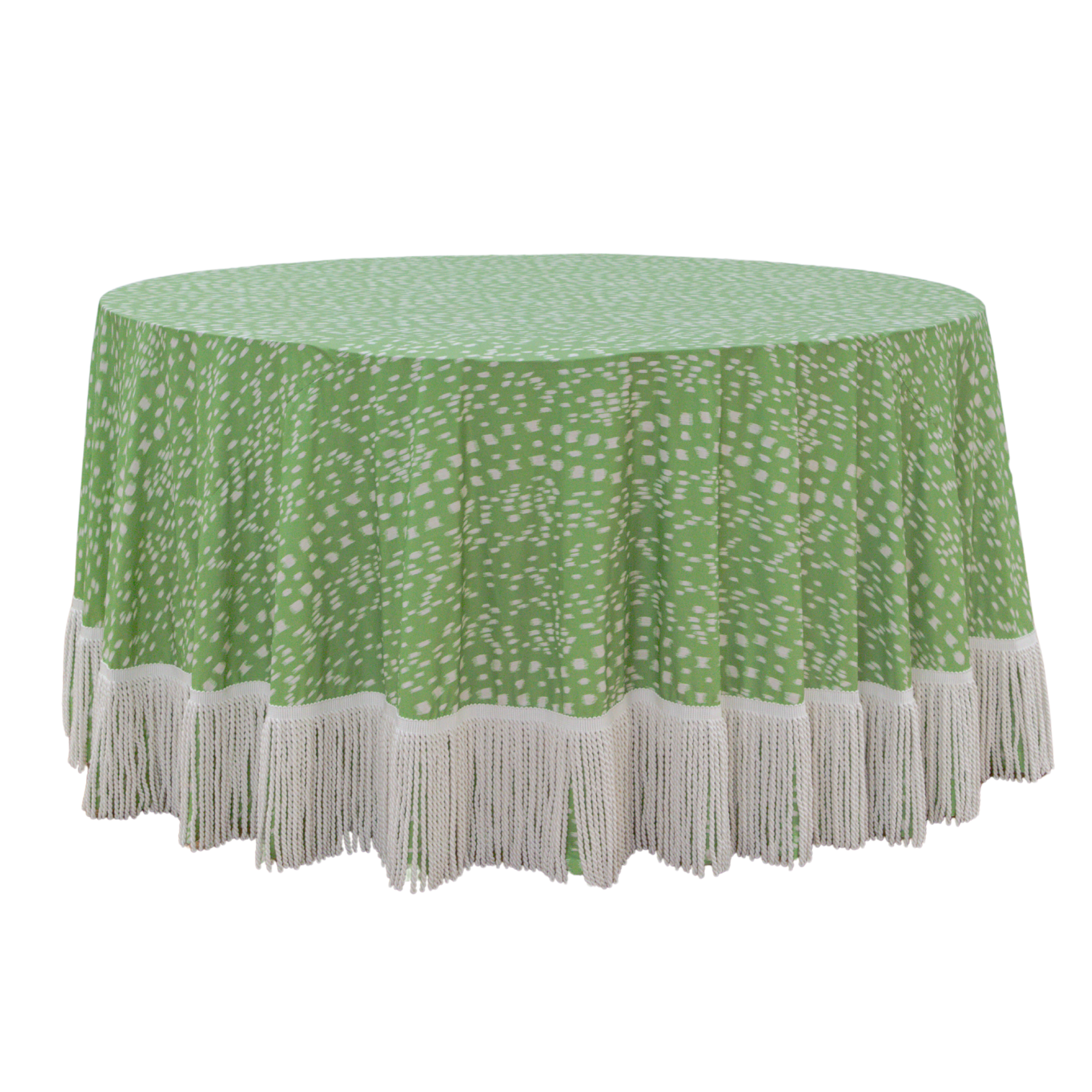Custom 60" Bullion Fringe Table Skirt