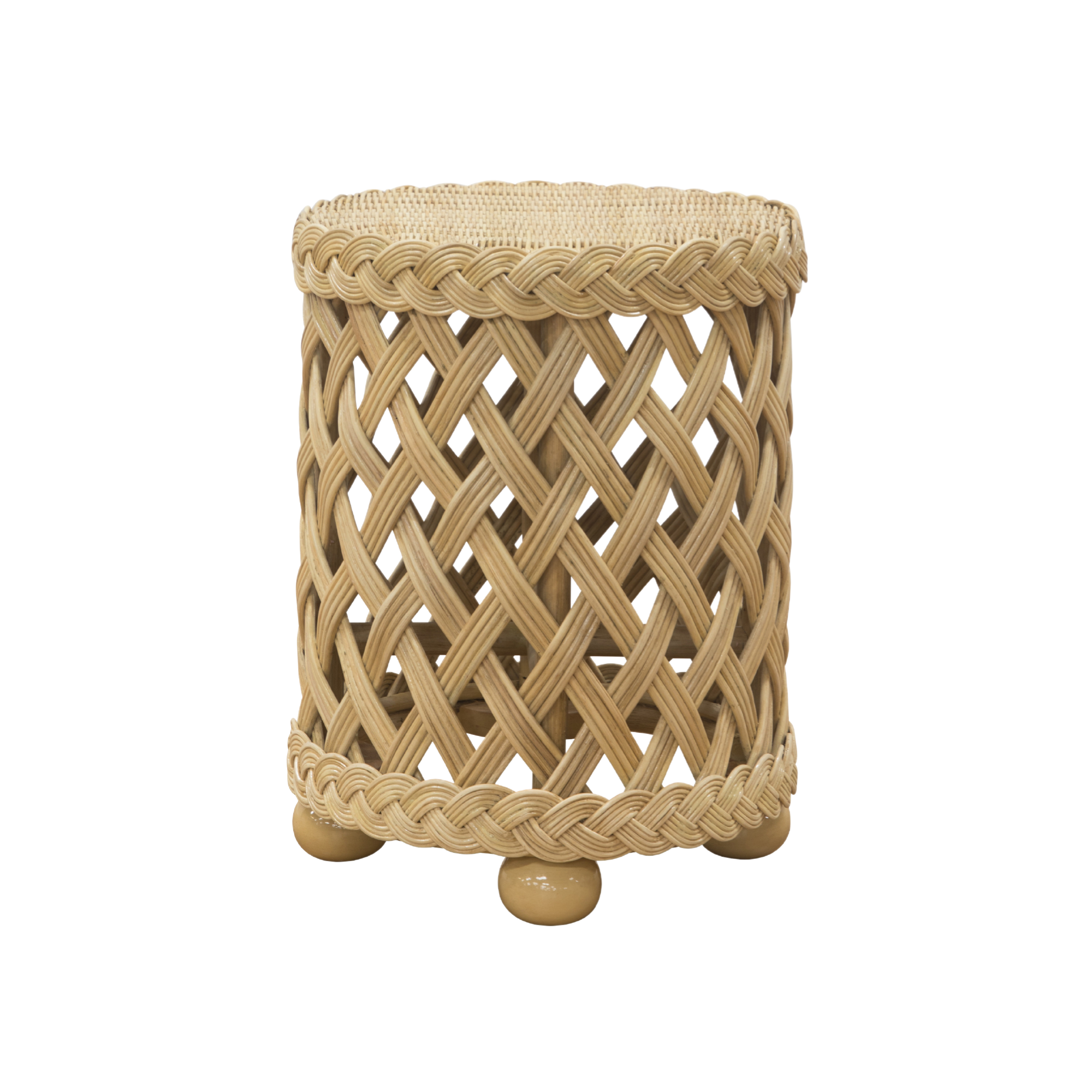 Provence Trellis Weave Accent Table