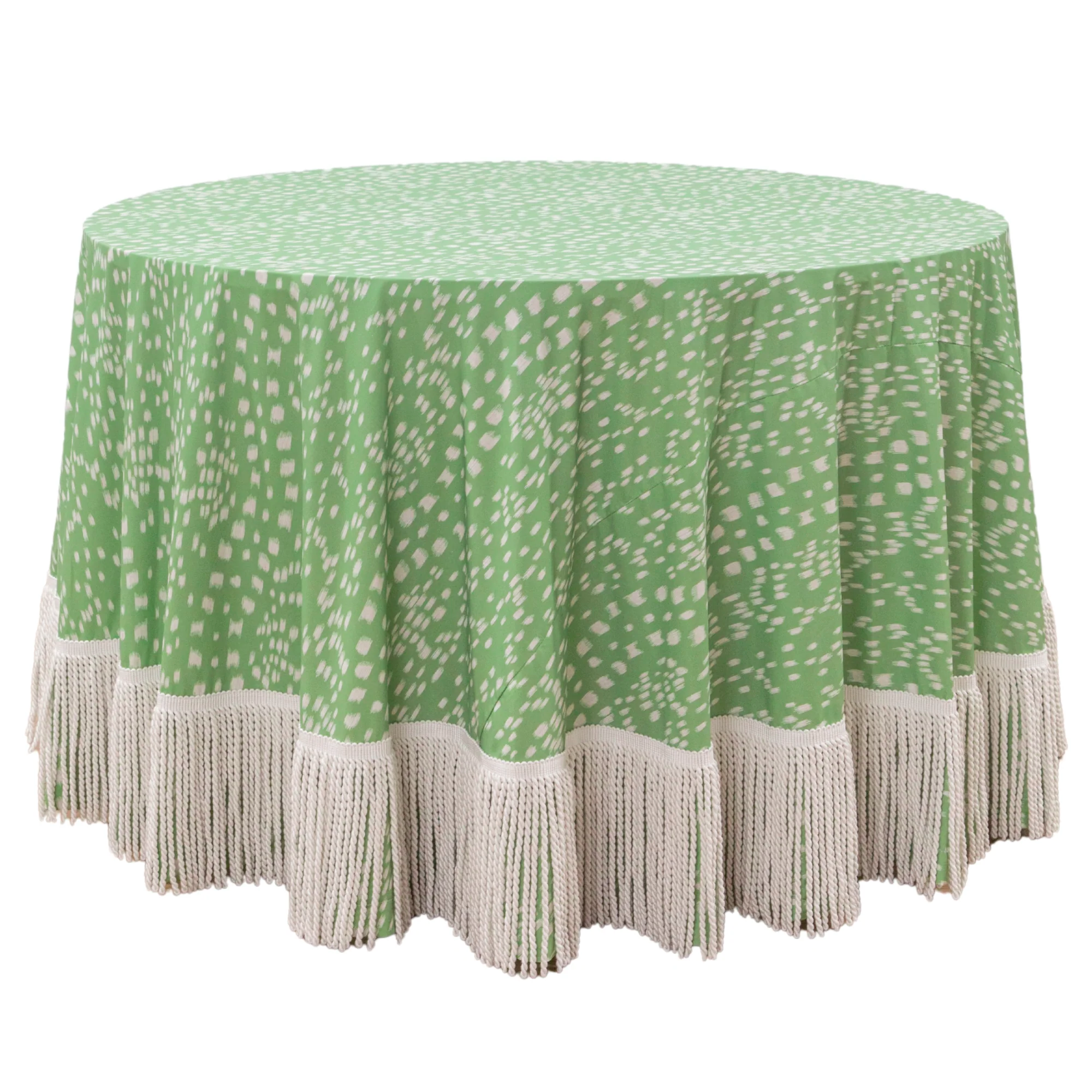 Custom 48" Bullion Fringe Table Skirt