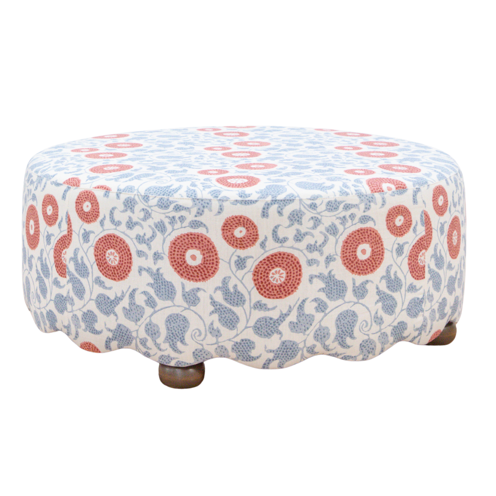Gigi Wavy Ottoman - Round