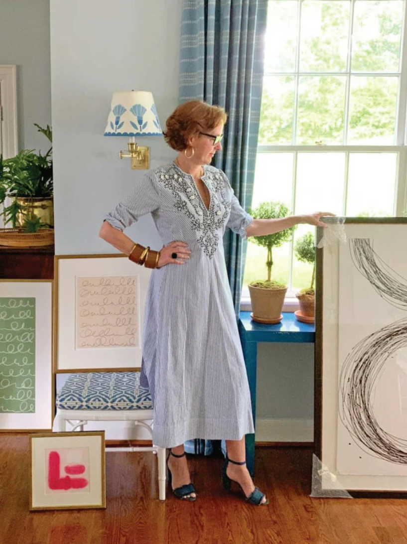 <p>"Creating a group of pieces to pair with Society Social's beautiful furniture was an easy and effortless task. Both of our lines naturally gravitate towards the same cheerful style and pretty color palette."<p>