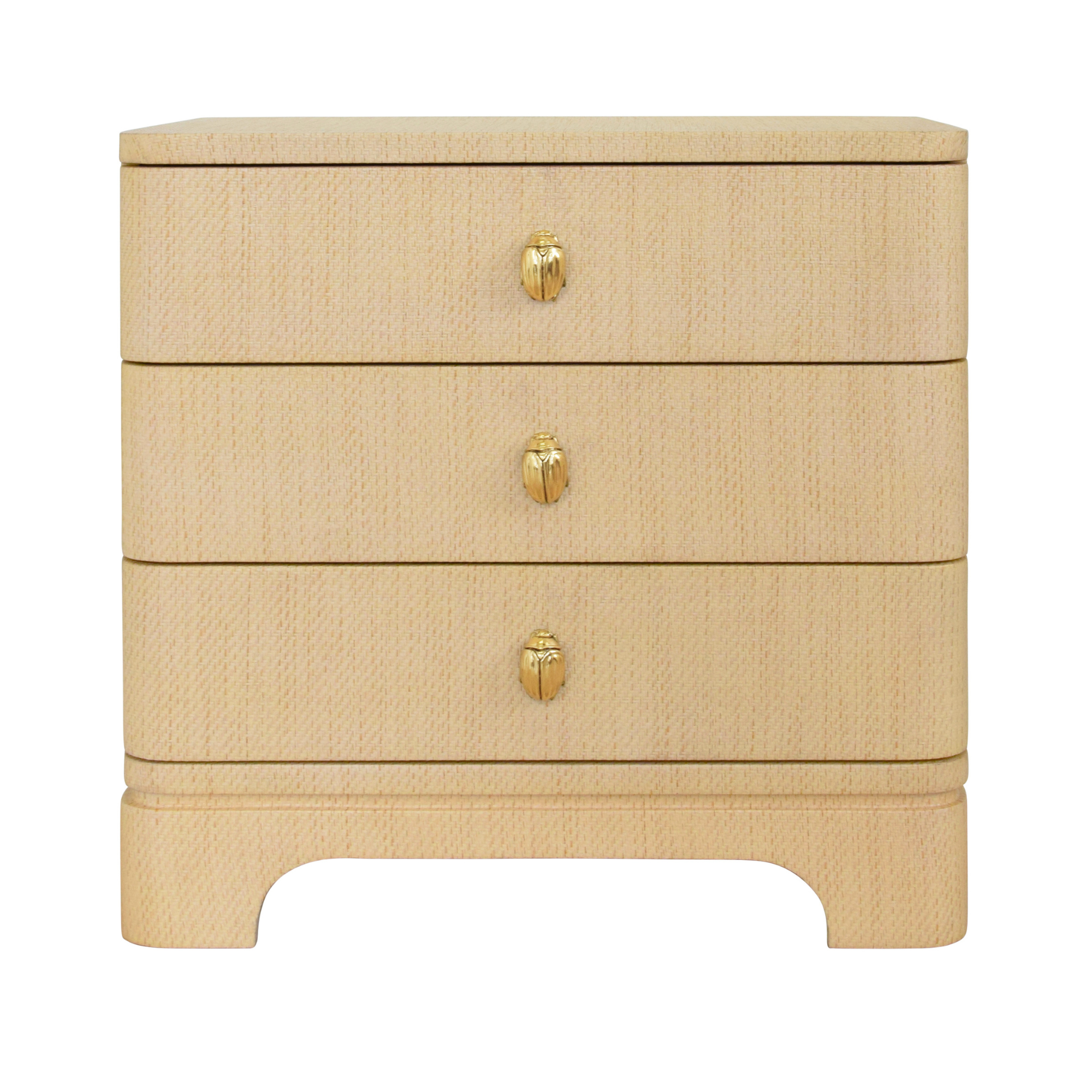 Monaco Grasscloth Side Table