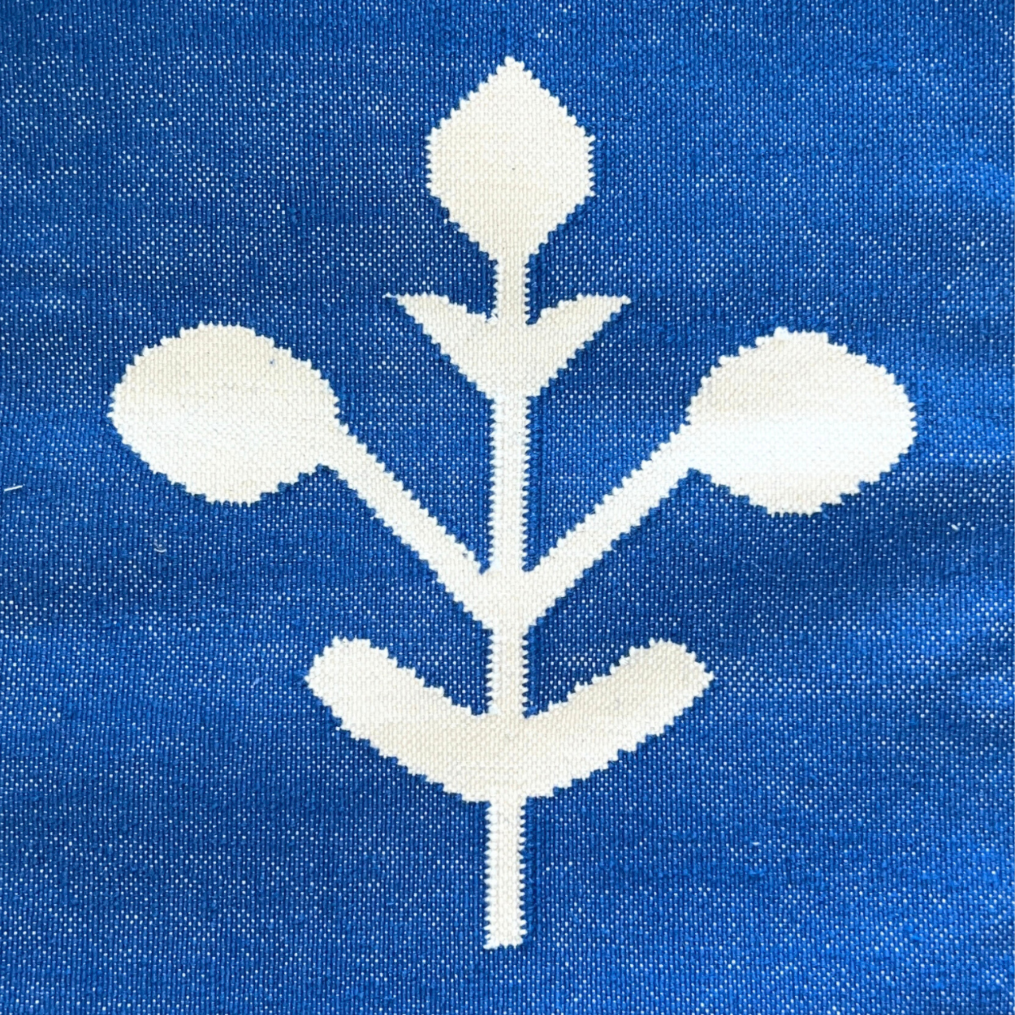 Marigold Dhurrie Rug Sample Blue