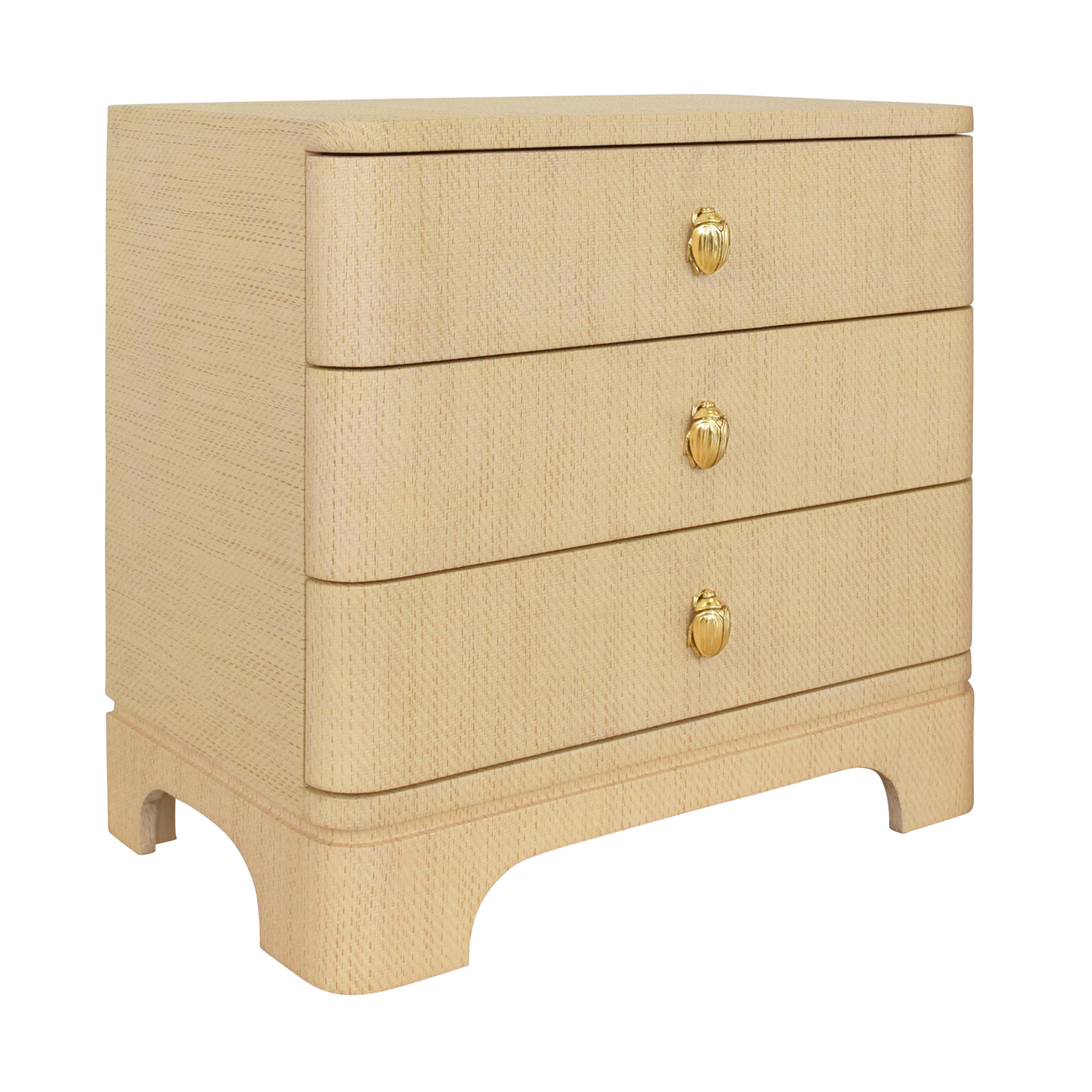 Monaco Grasscloth Side Table