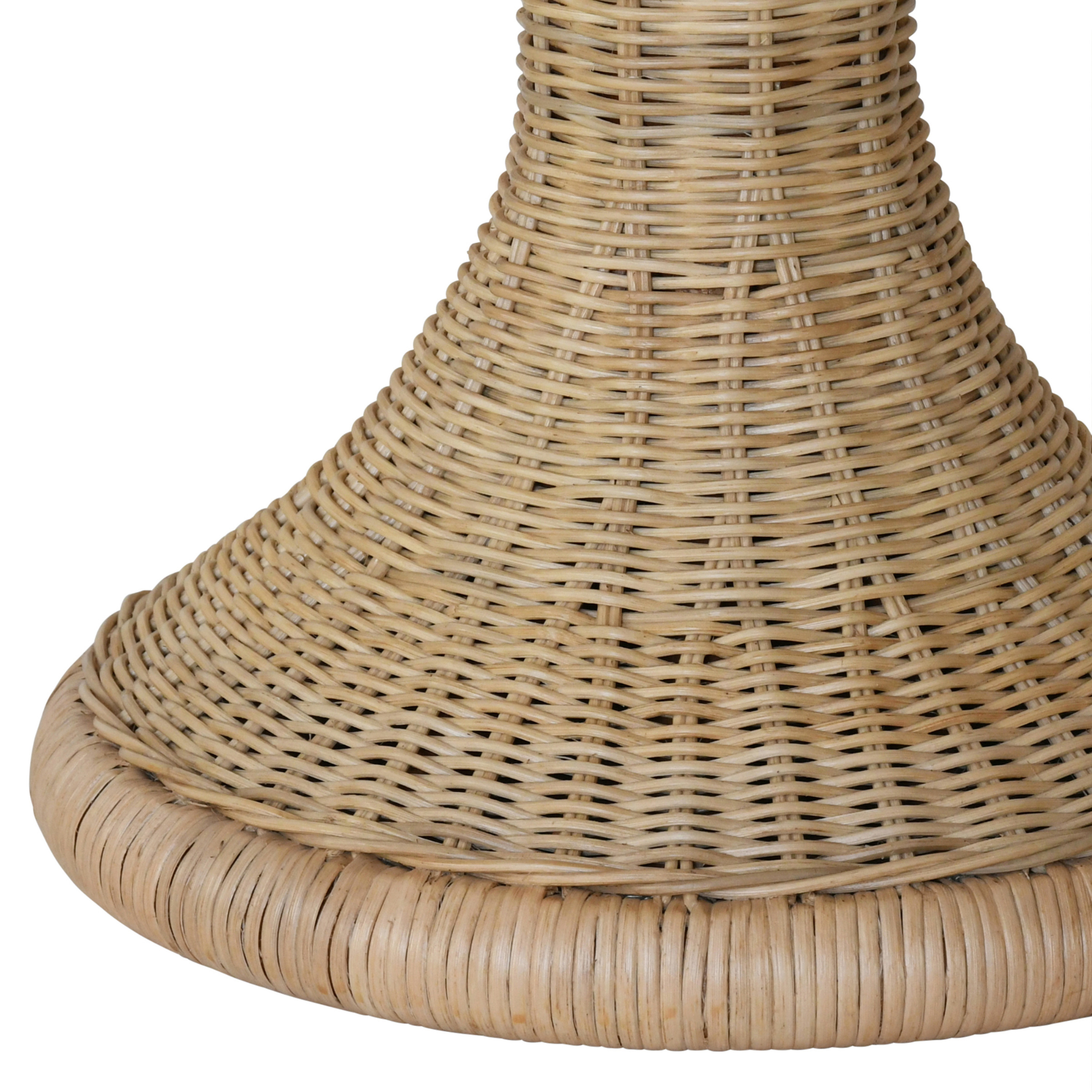 Selwyn Scalloped Wicker Side Table