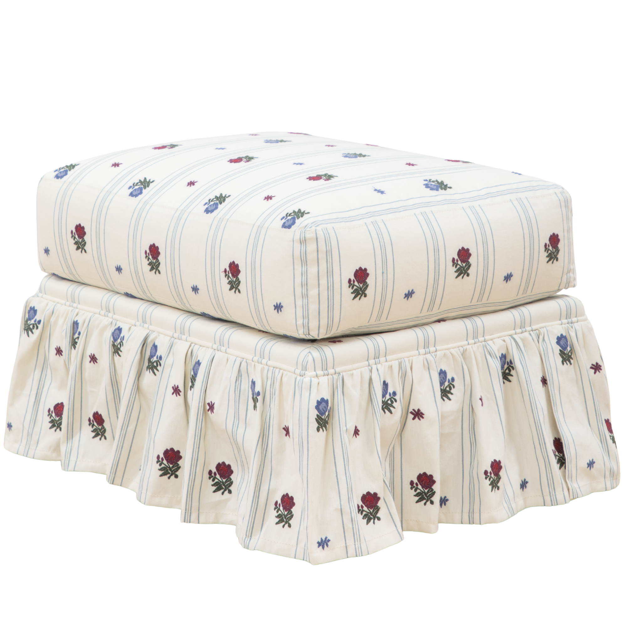 Jaimie Ruffle Ottoman