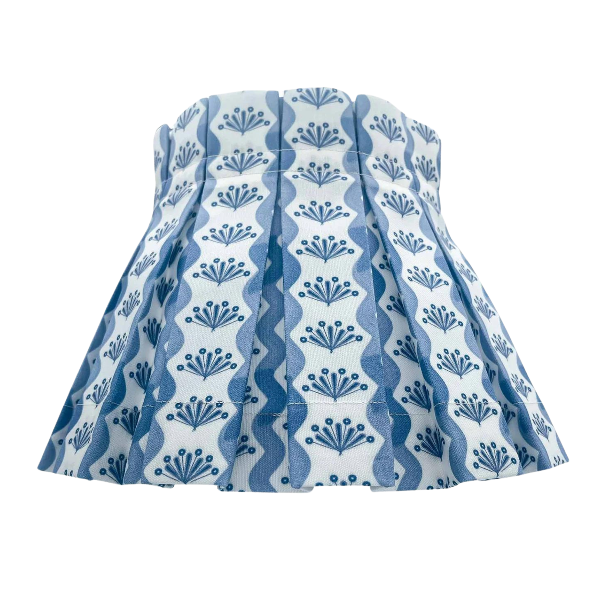 Baby Riviera Classic Box Pleat Lampshade in Pacific Blue