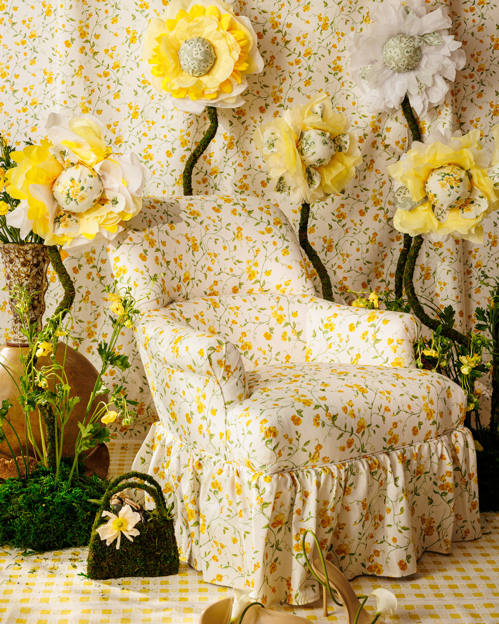 Jaimie Ruffle Chair in The Keeping House Vera Buttercup