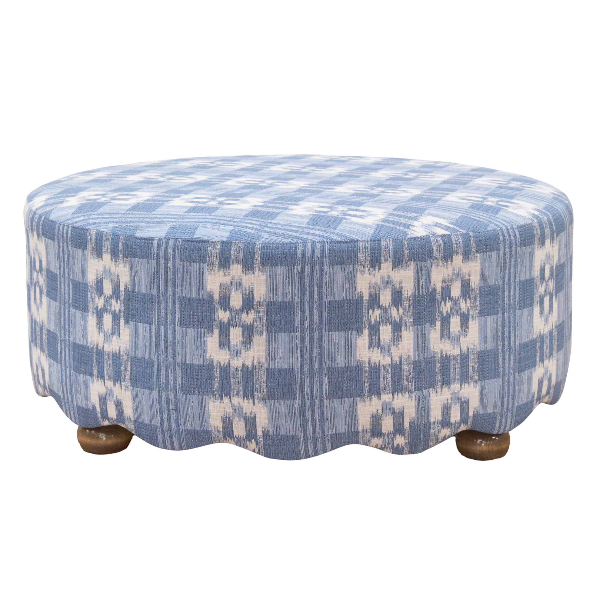 Gigi Wavy Ottoman - Round
