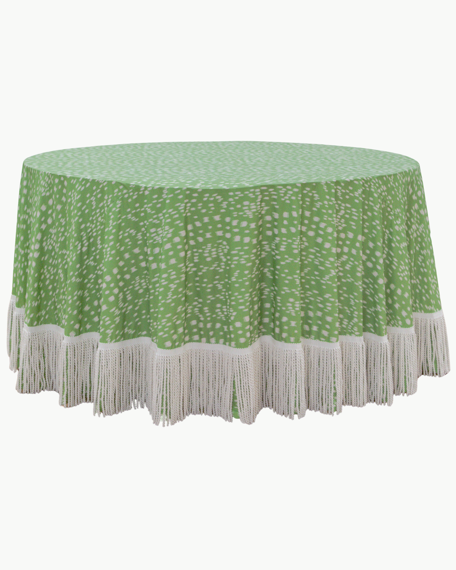 Custom 60" Bullion Fringe Table Skirt