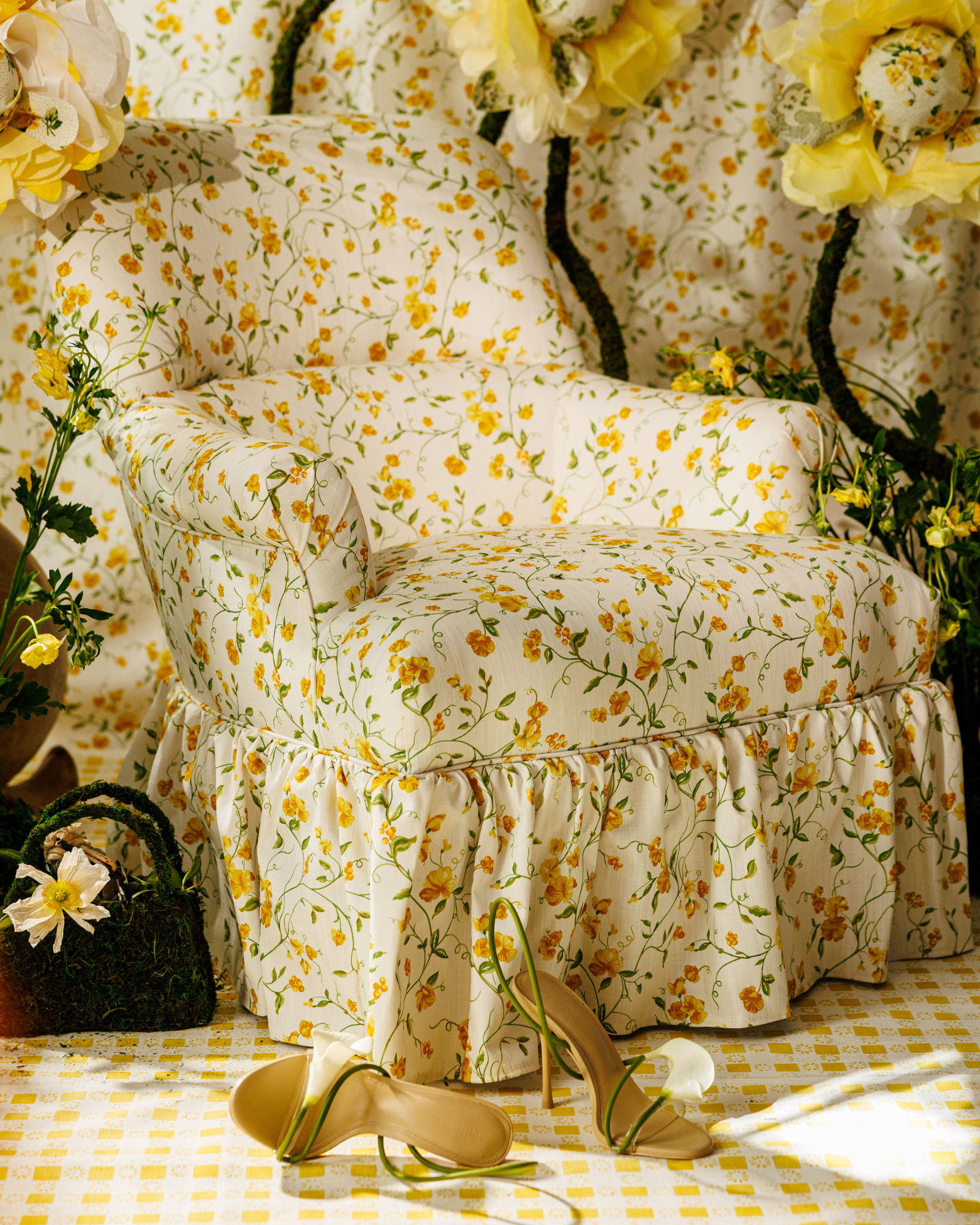 Jaimie Ruffle Chair in The Keeping House Vera Buttercup