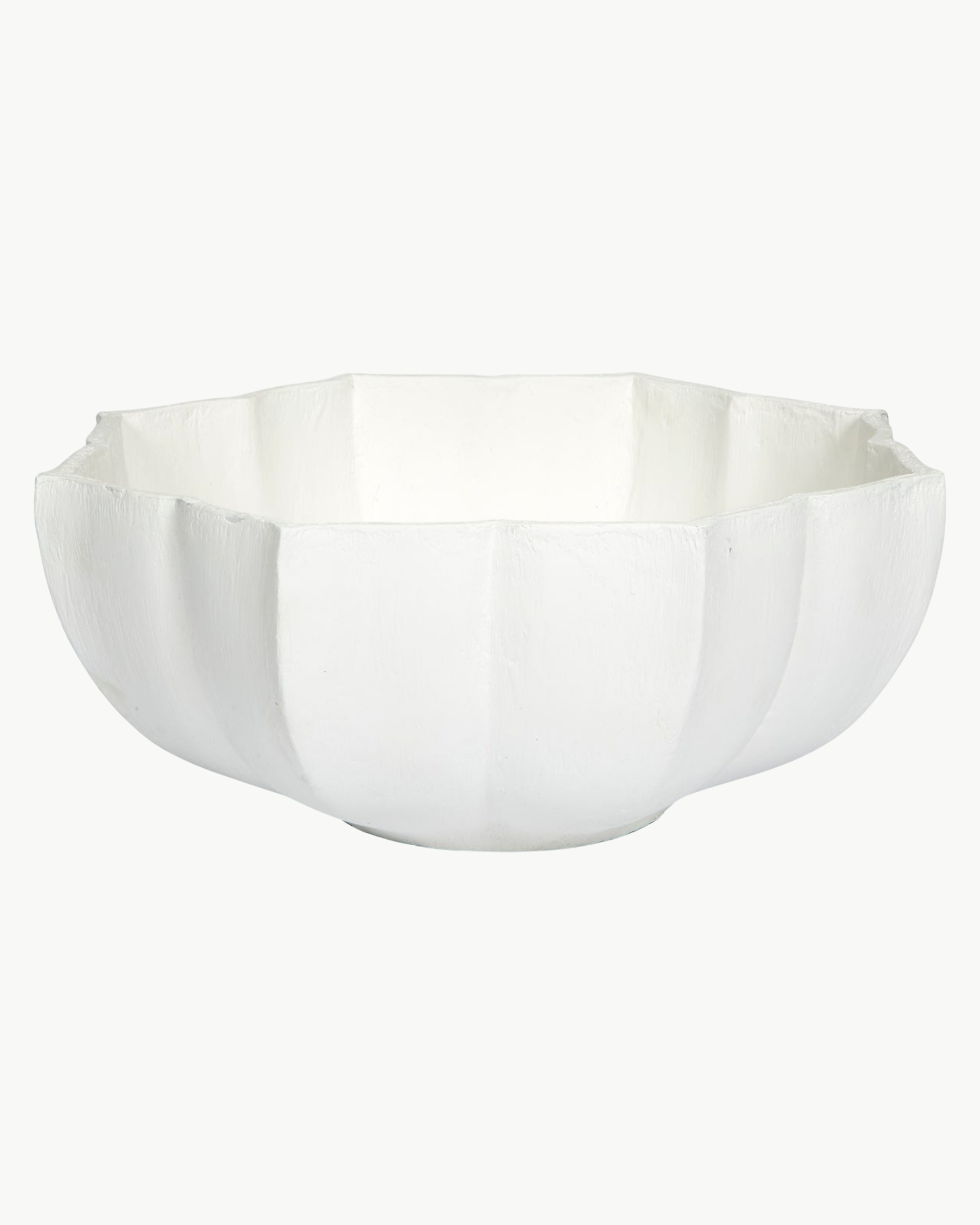 White Gesso Anna Maria Decorative Bowl