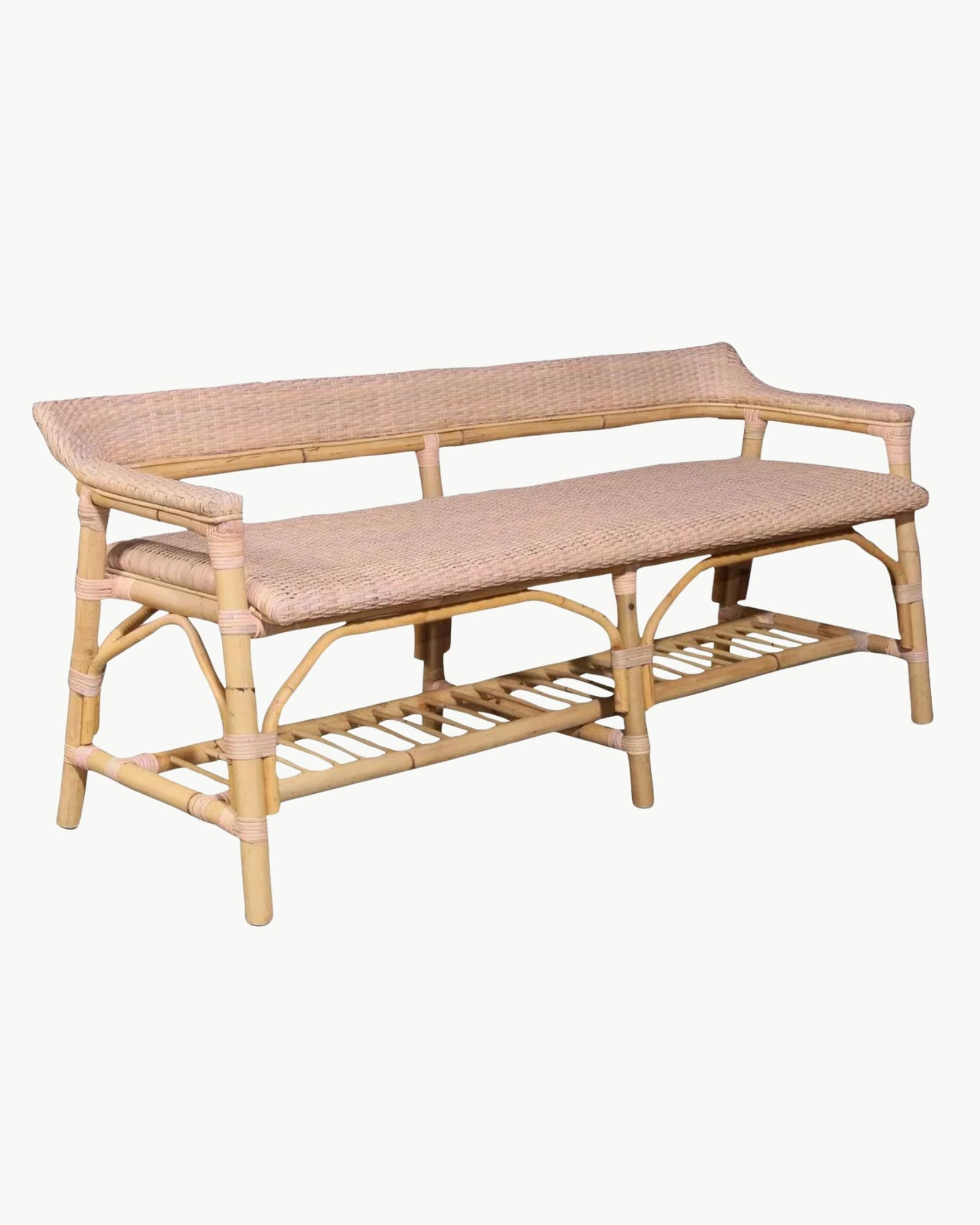 Amalfi Bench in Blush