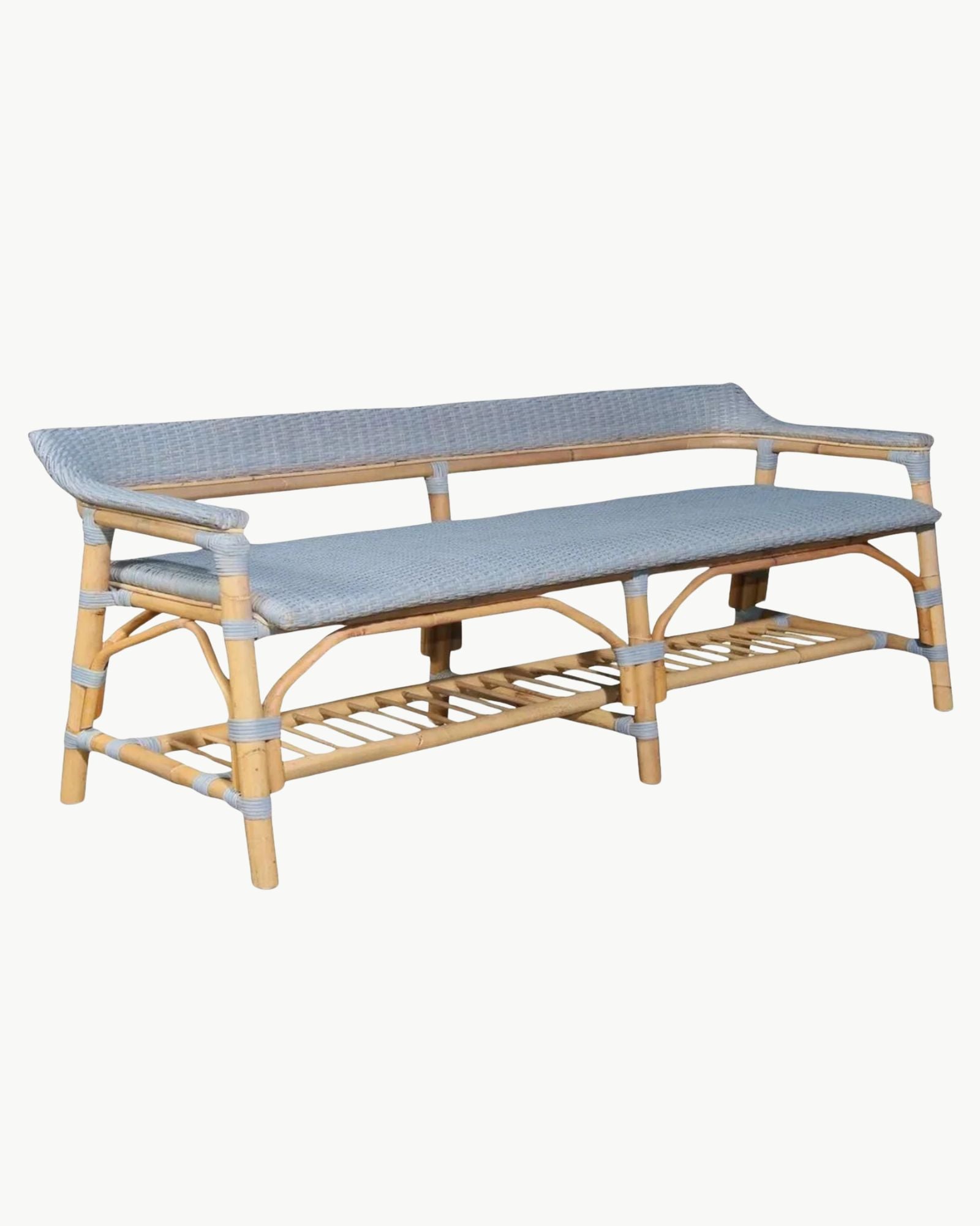 Amalfi Bench in Coastal Blue