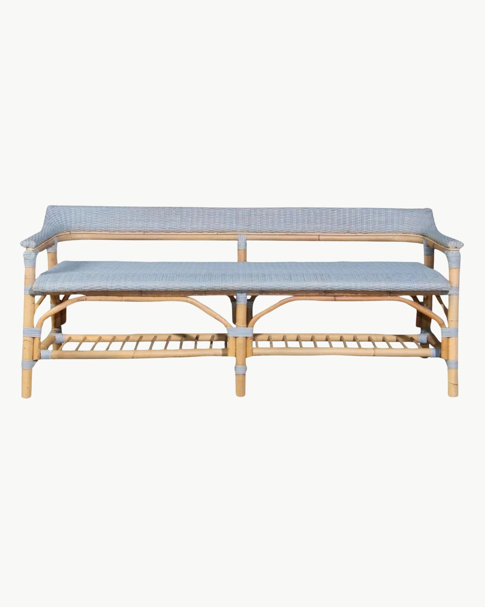 Amalfi Bench in Coastal Blue