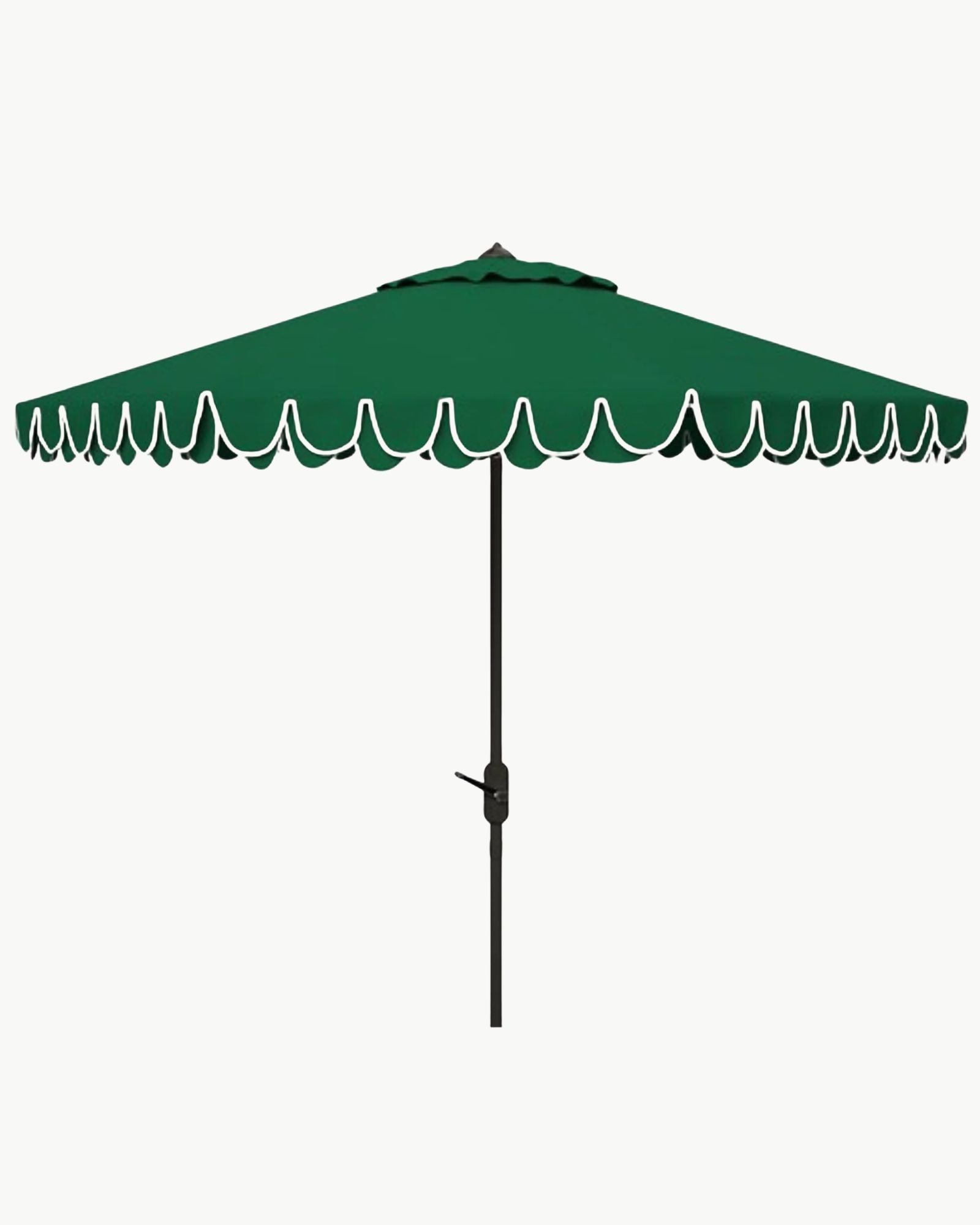Amalfi Double Scalloped Umbrella in Emerald