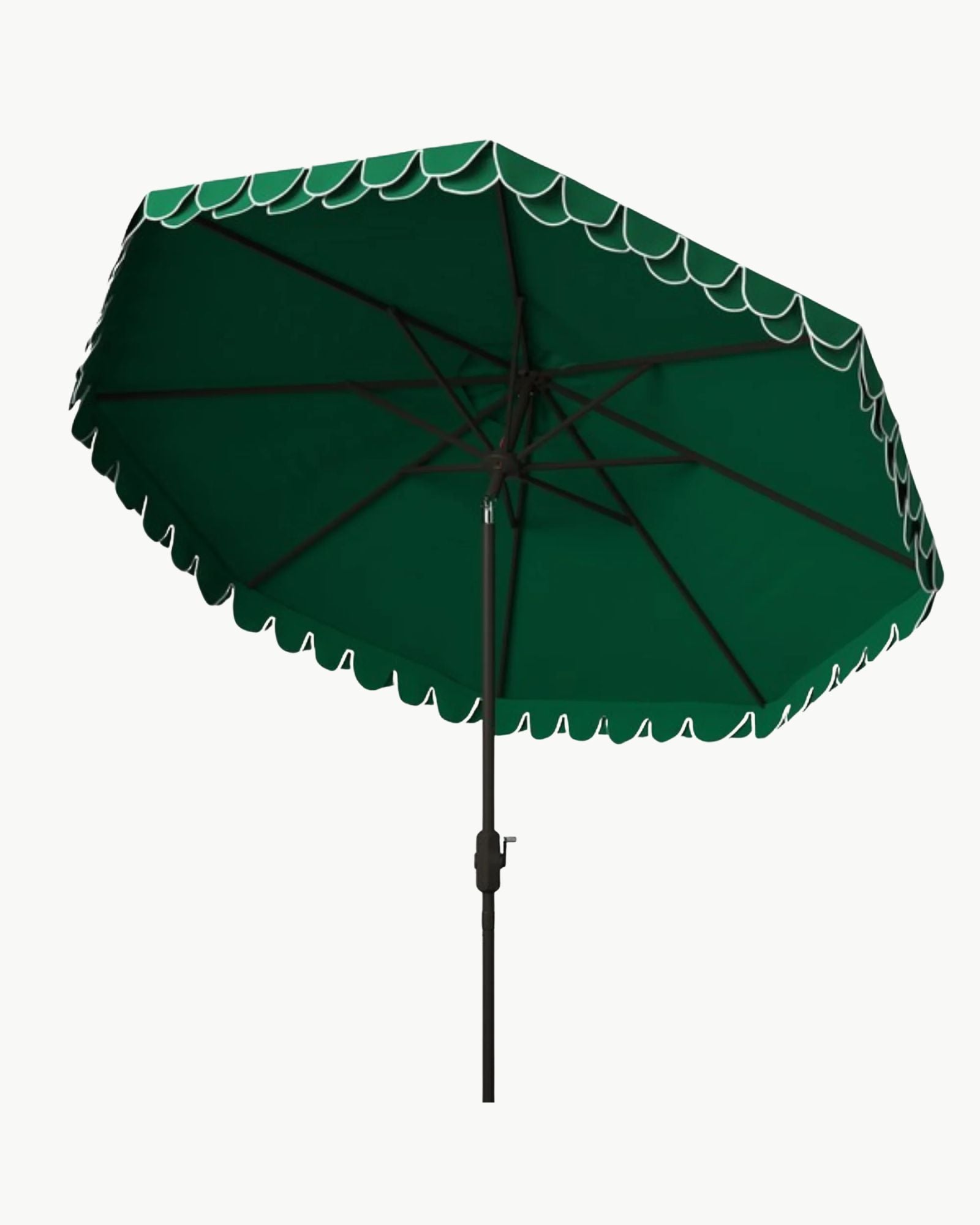 Amalfi Double Scalloped Umbrella in Emerald