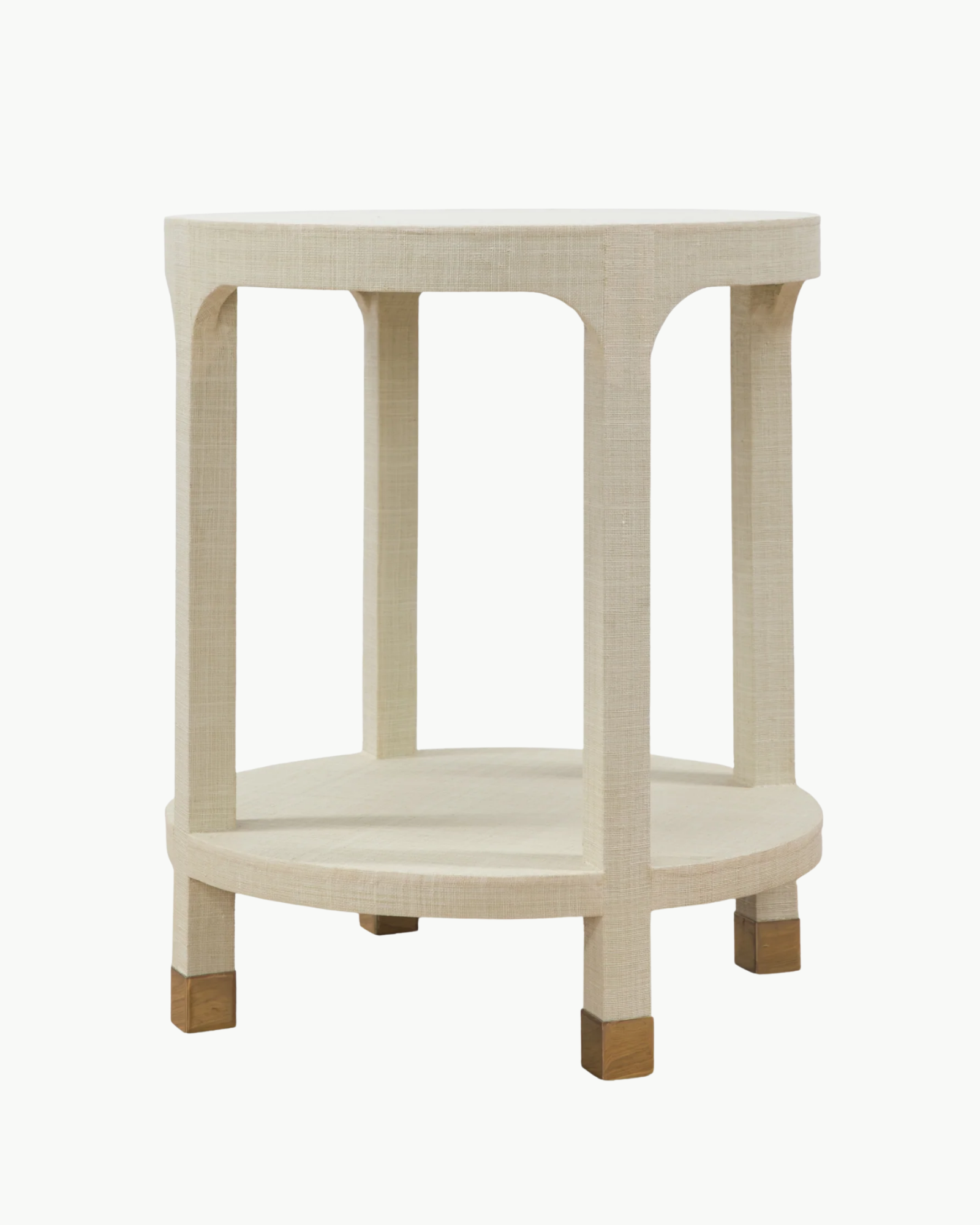 Arles Grasscloth Accent Table - Large