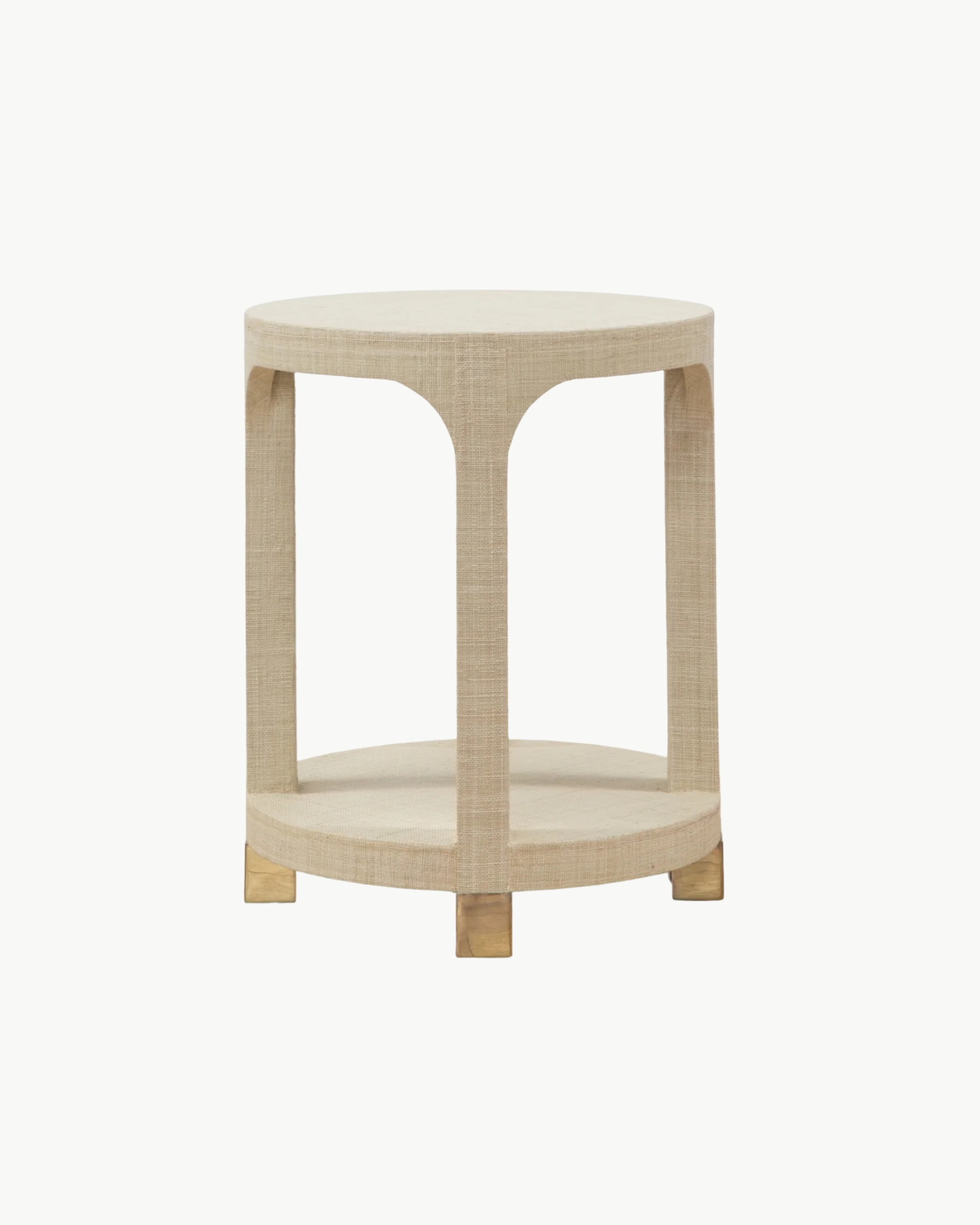 Arles Grasscloth Accent Table - Small