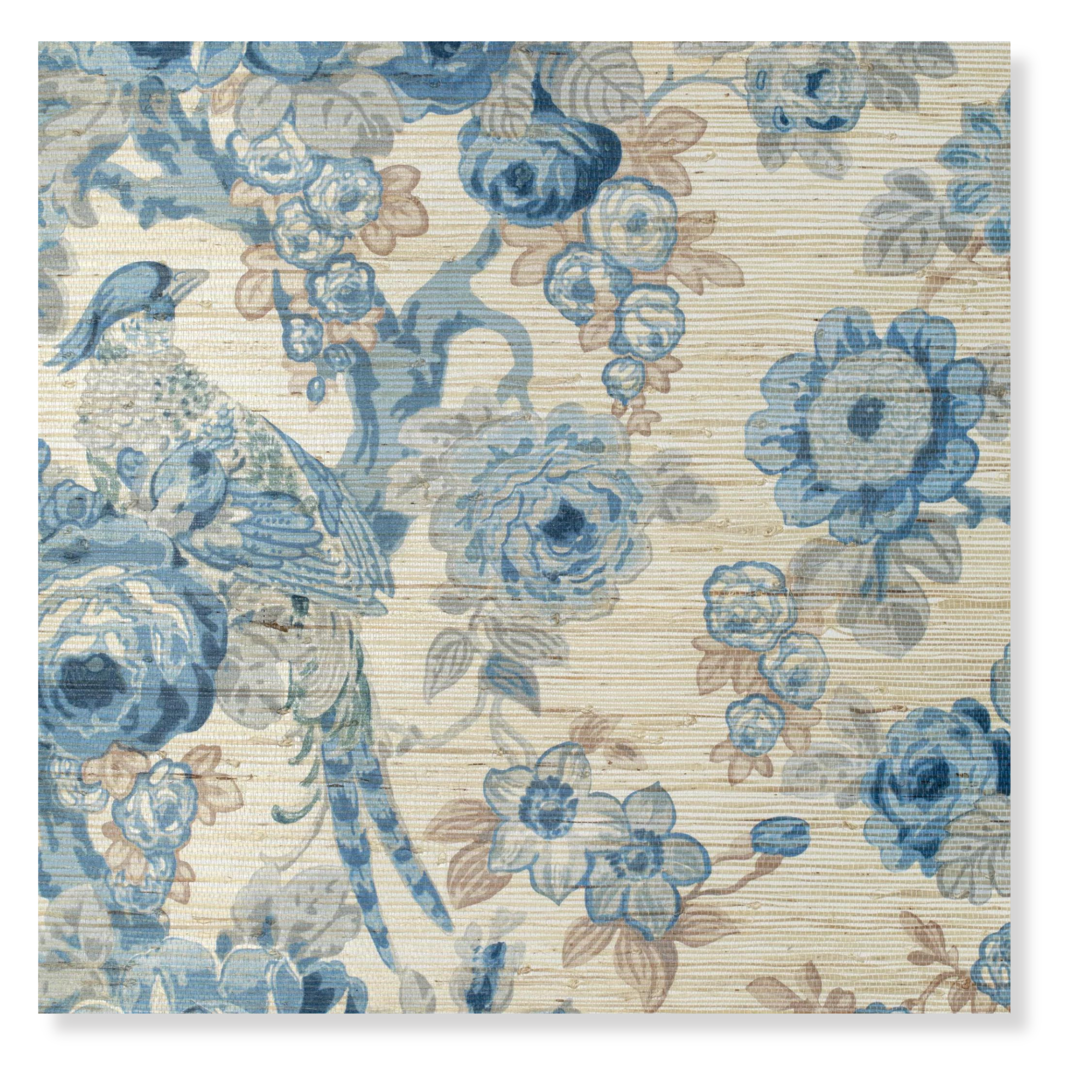 Avondale in Blue/Slate Wallpaper