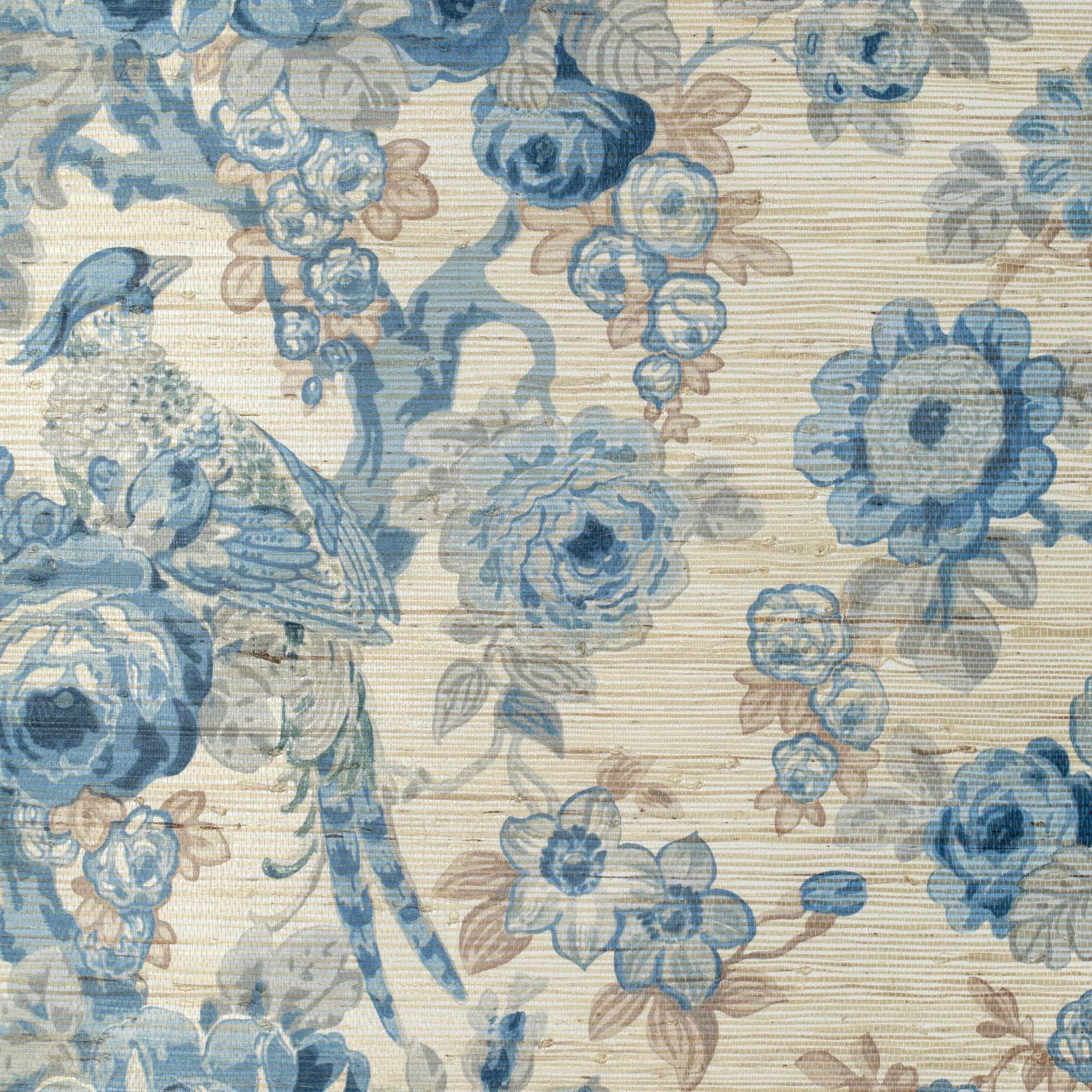 Avondale in Blue/Slate Wallpaper