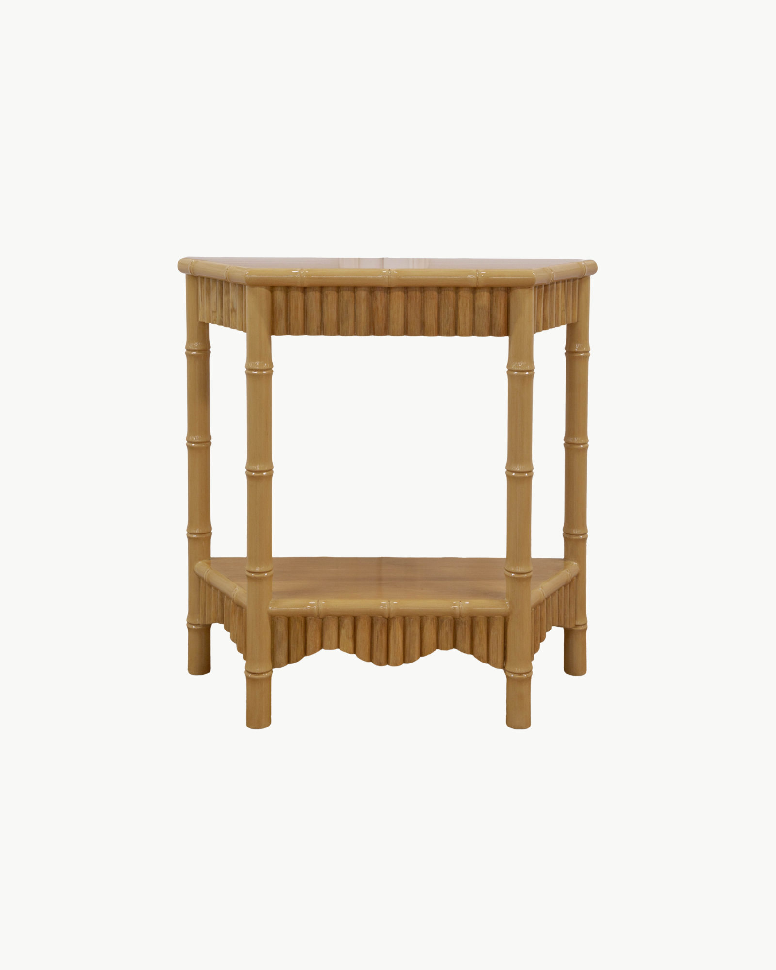 BonBon Rattan Demilune Table