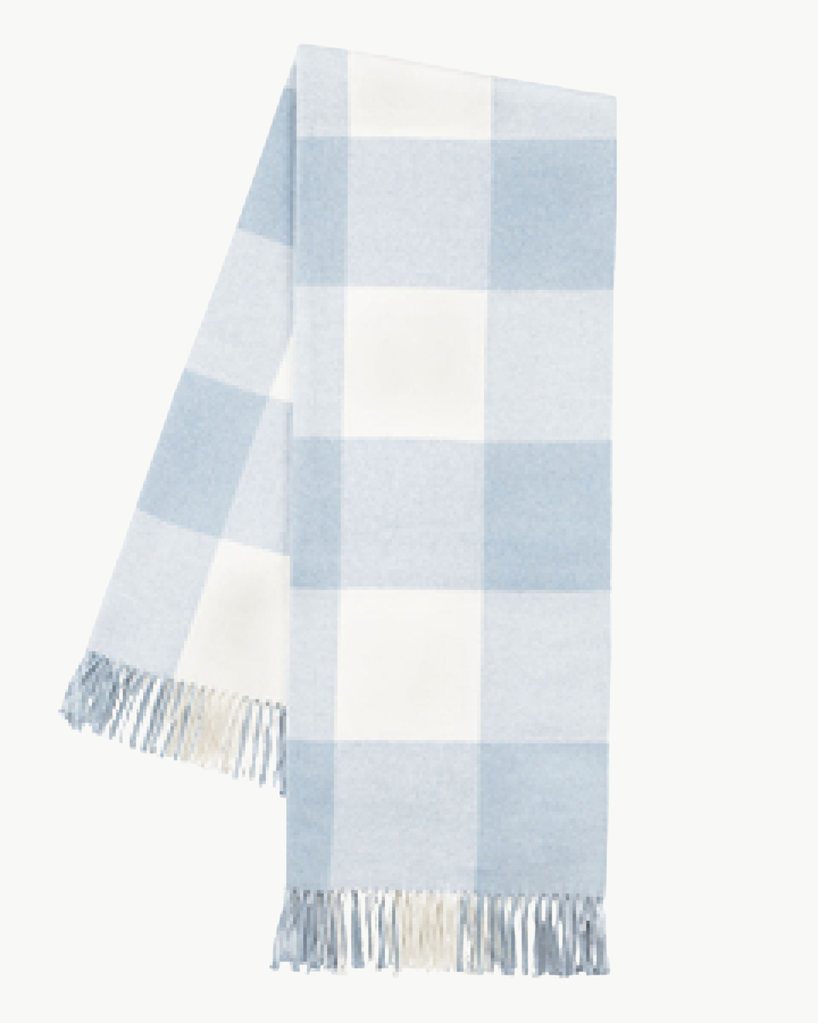 Baby Blue Buffalo Check Throw