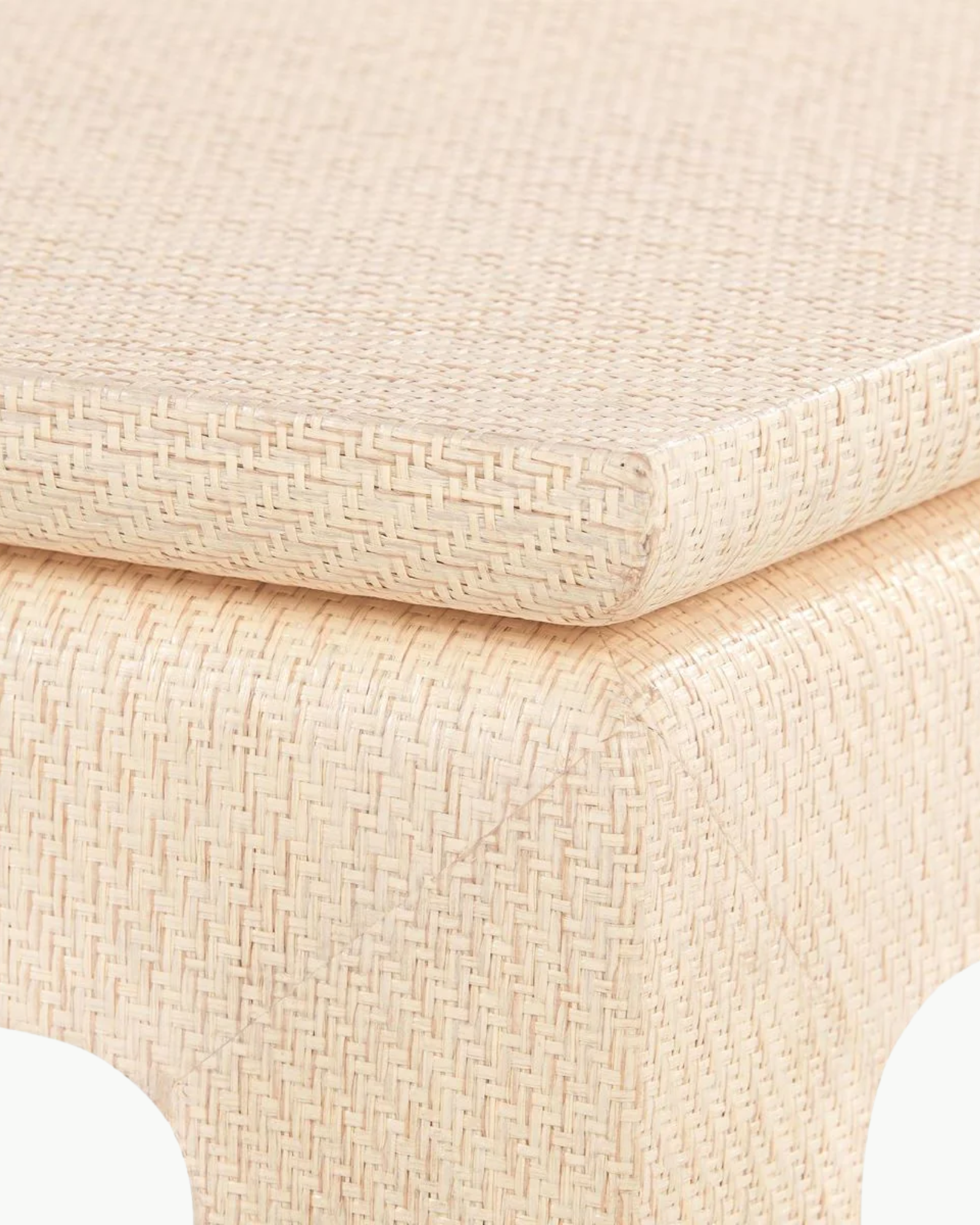 Bethany Grasscloth Coffee Table - Rectangular