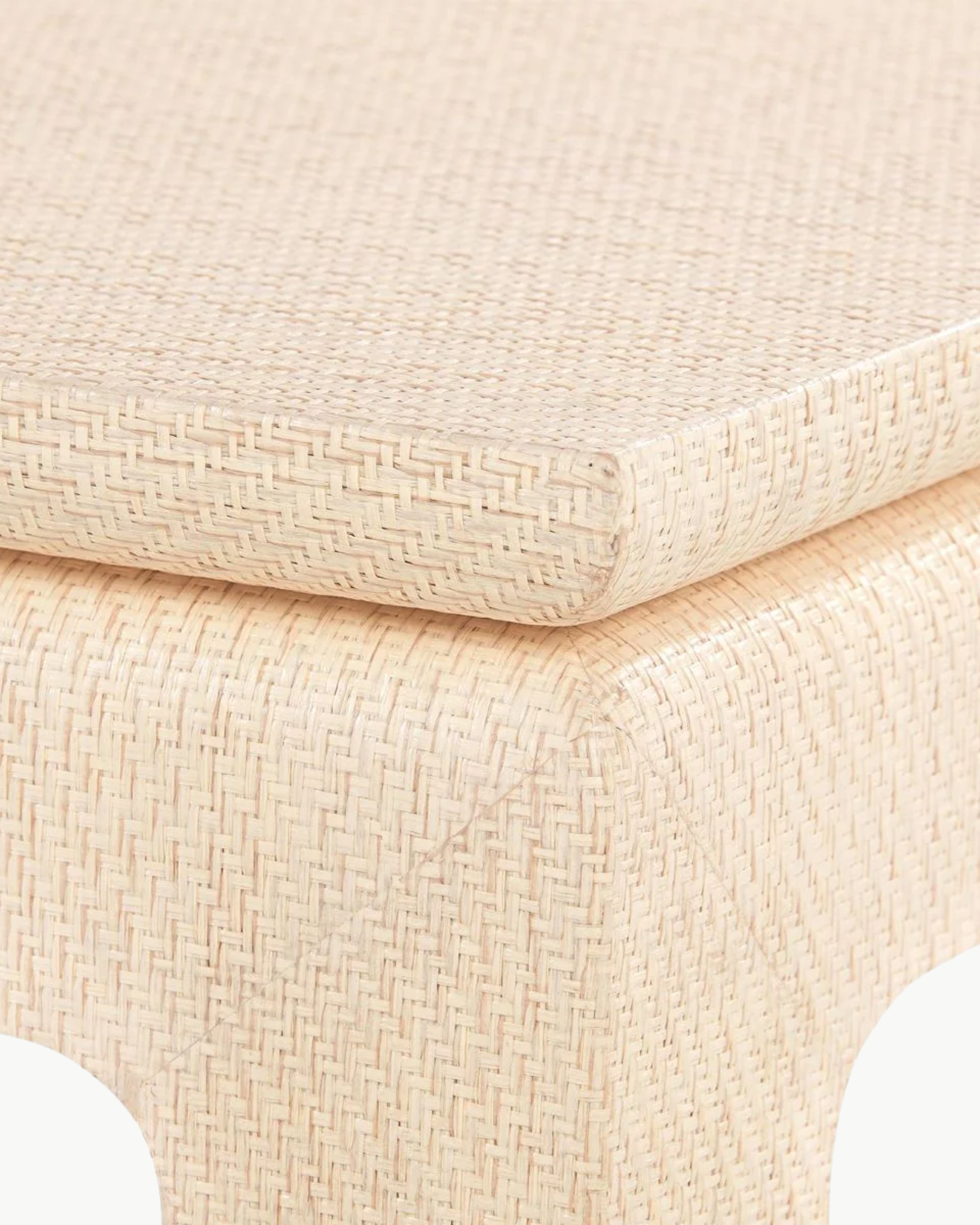 Bethany Grasscloth Coffee Table - Square