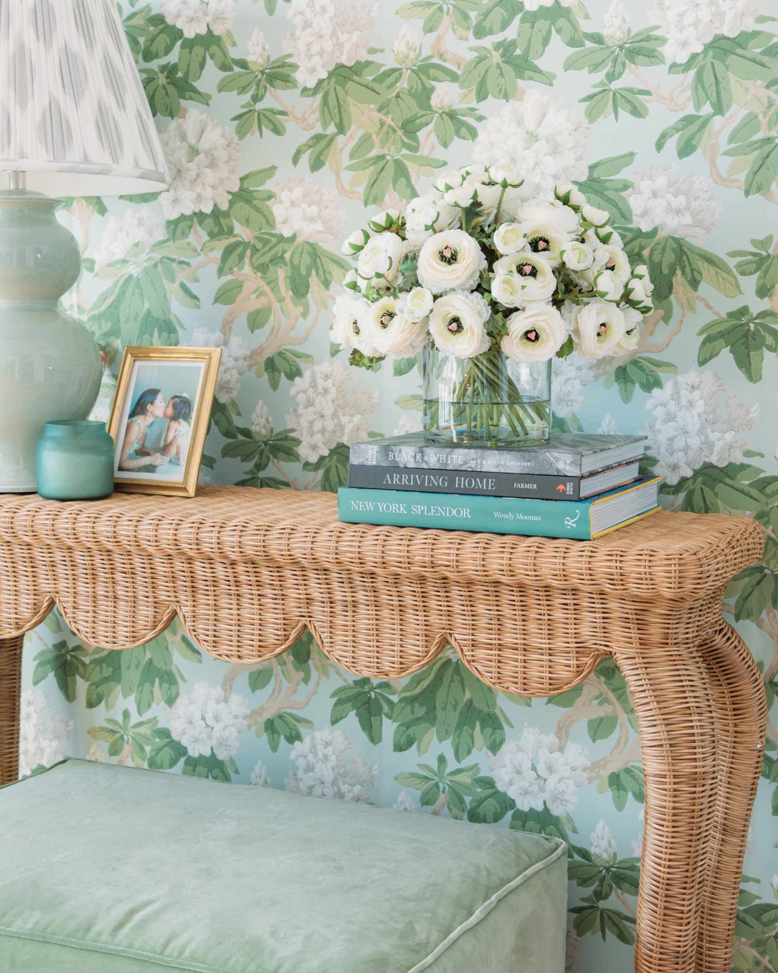 Bourlie Duck Egg Wallpaper