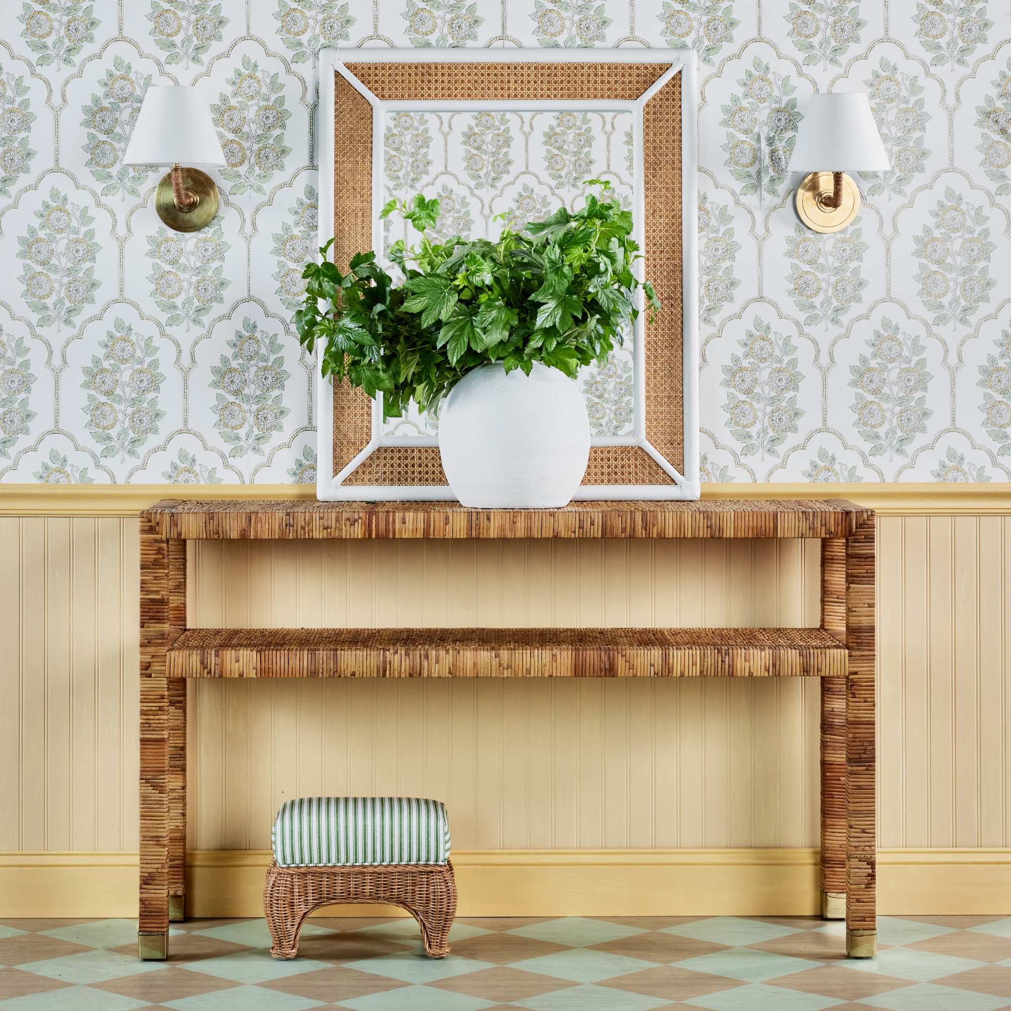 Chatham Rattan and Cane Console - Small