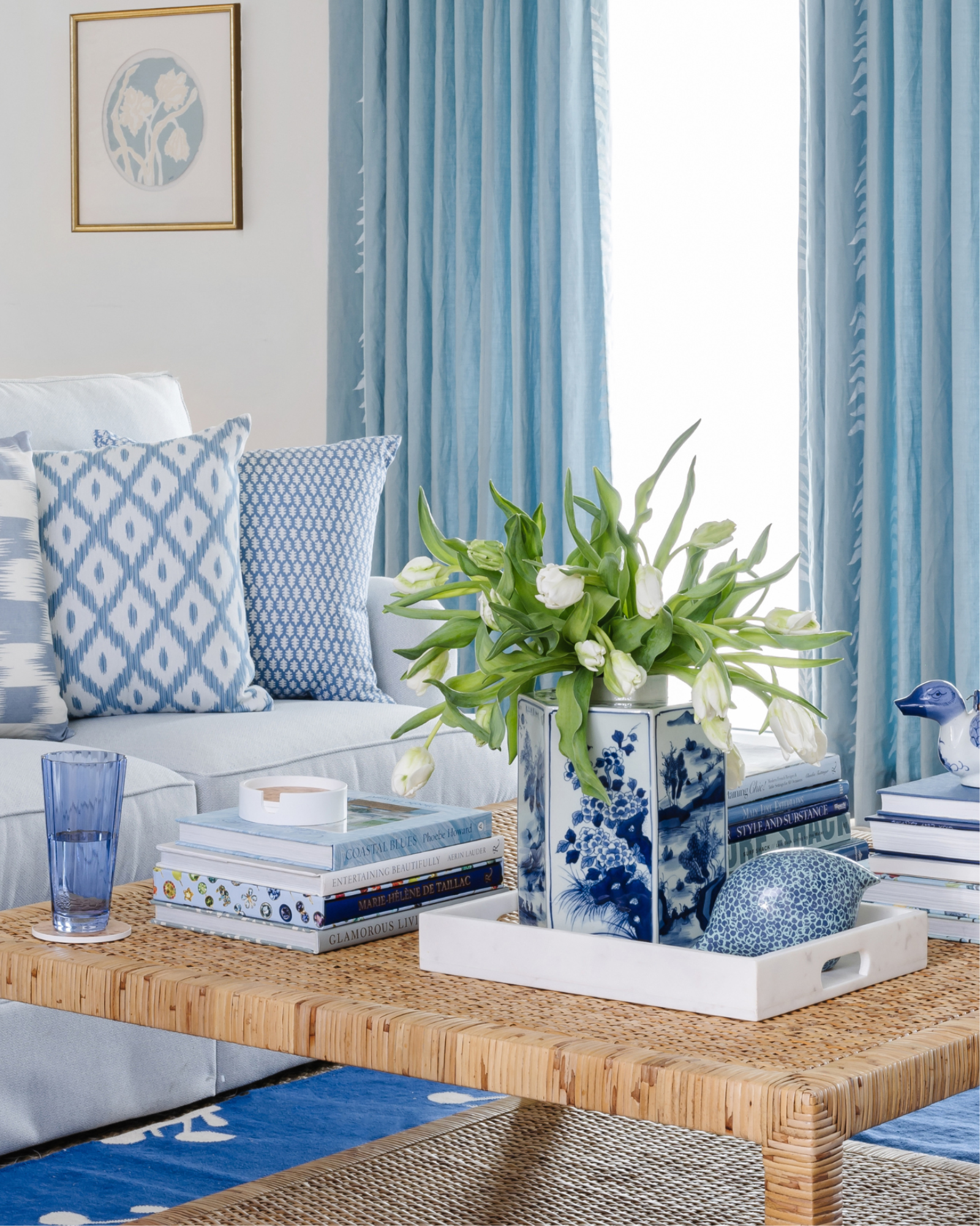 Blue and White Chinoiserie Jar