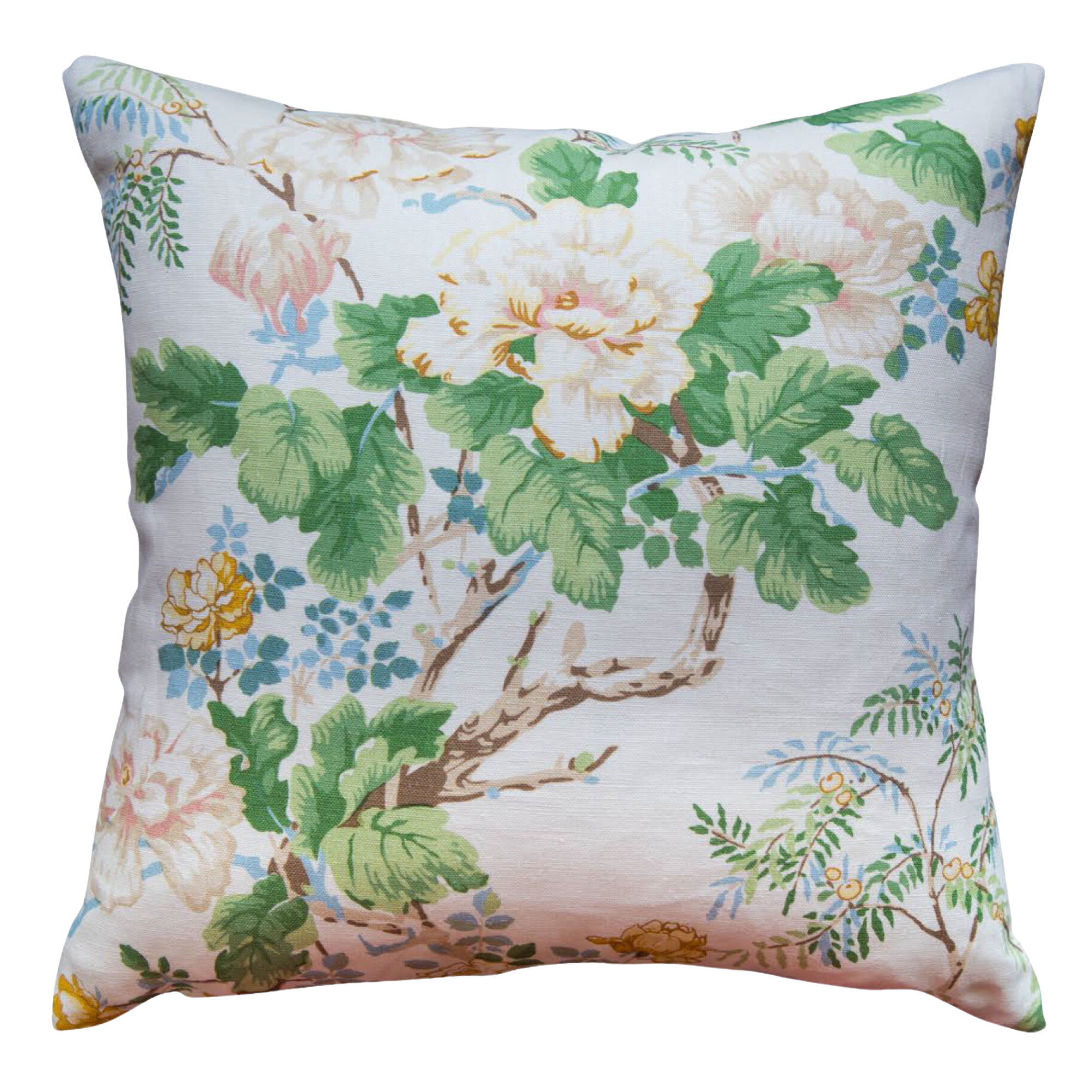 Chinese Peony Gold Pillow Cover