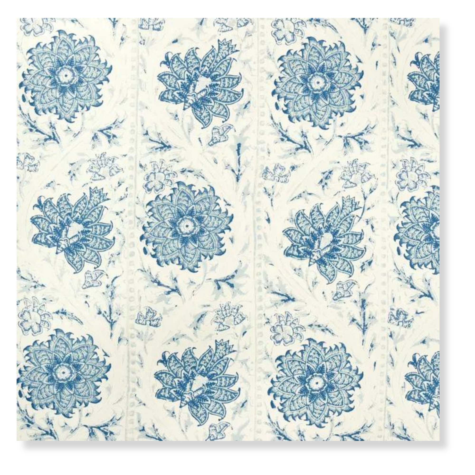 Calico Vine in Porcelain Wallpaper