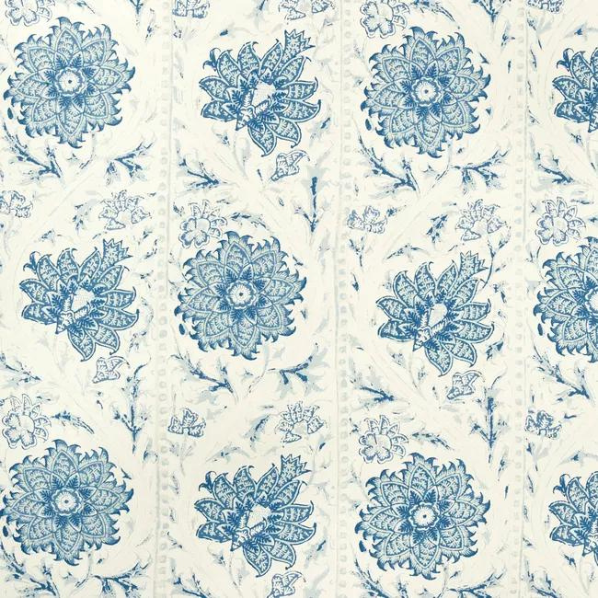 Calico Vine in Porcelain Wallpaper