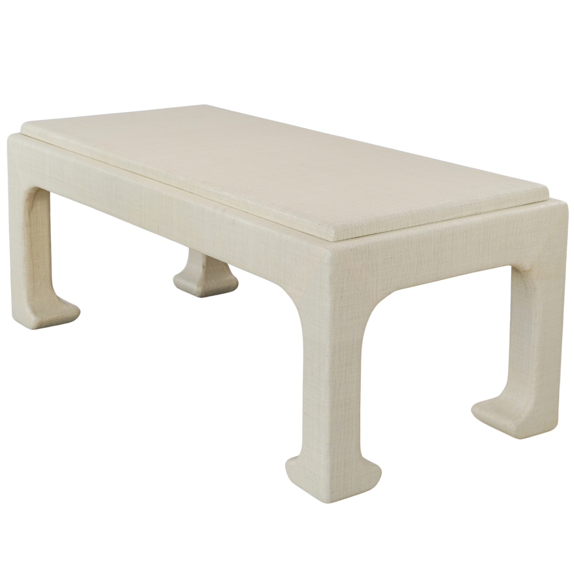Carolyn Grasscloth Coffee Table - Rectangular