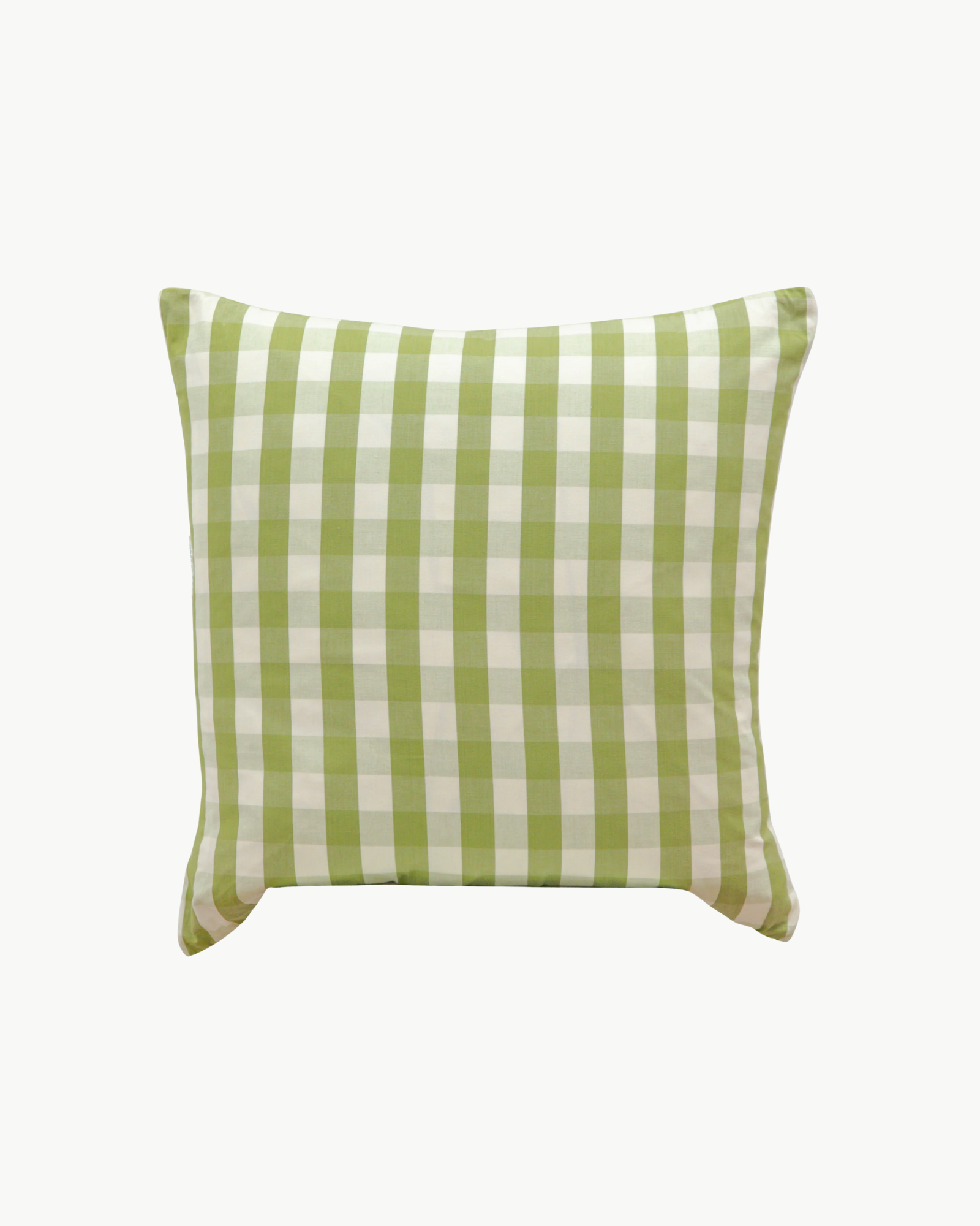 22" x 22" Carsten Check Leaf Pillow